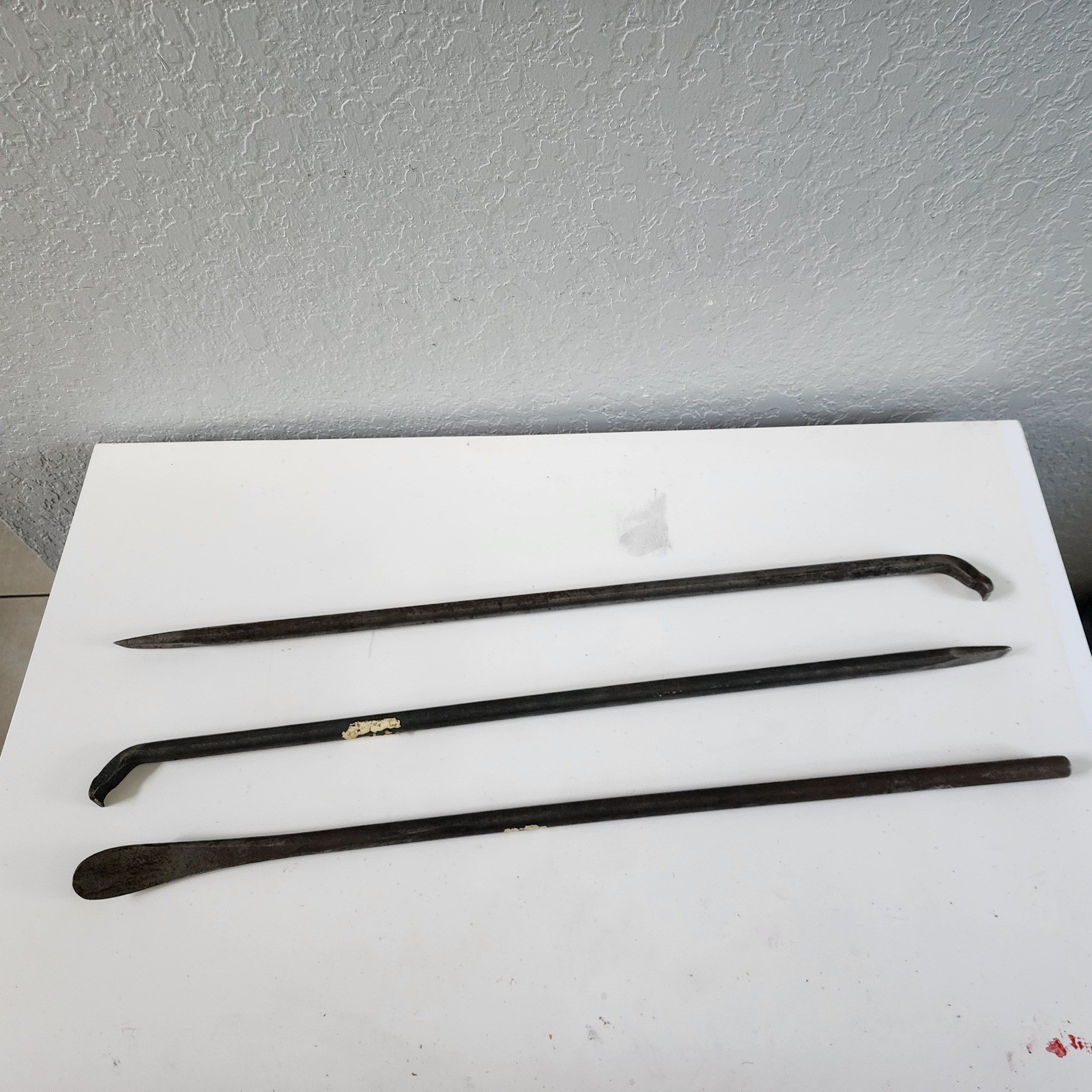 Ken-Tool 3pc Tire Iron Set 33220 33223 Vintage USA Drop Forged Steel Pry Bars