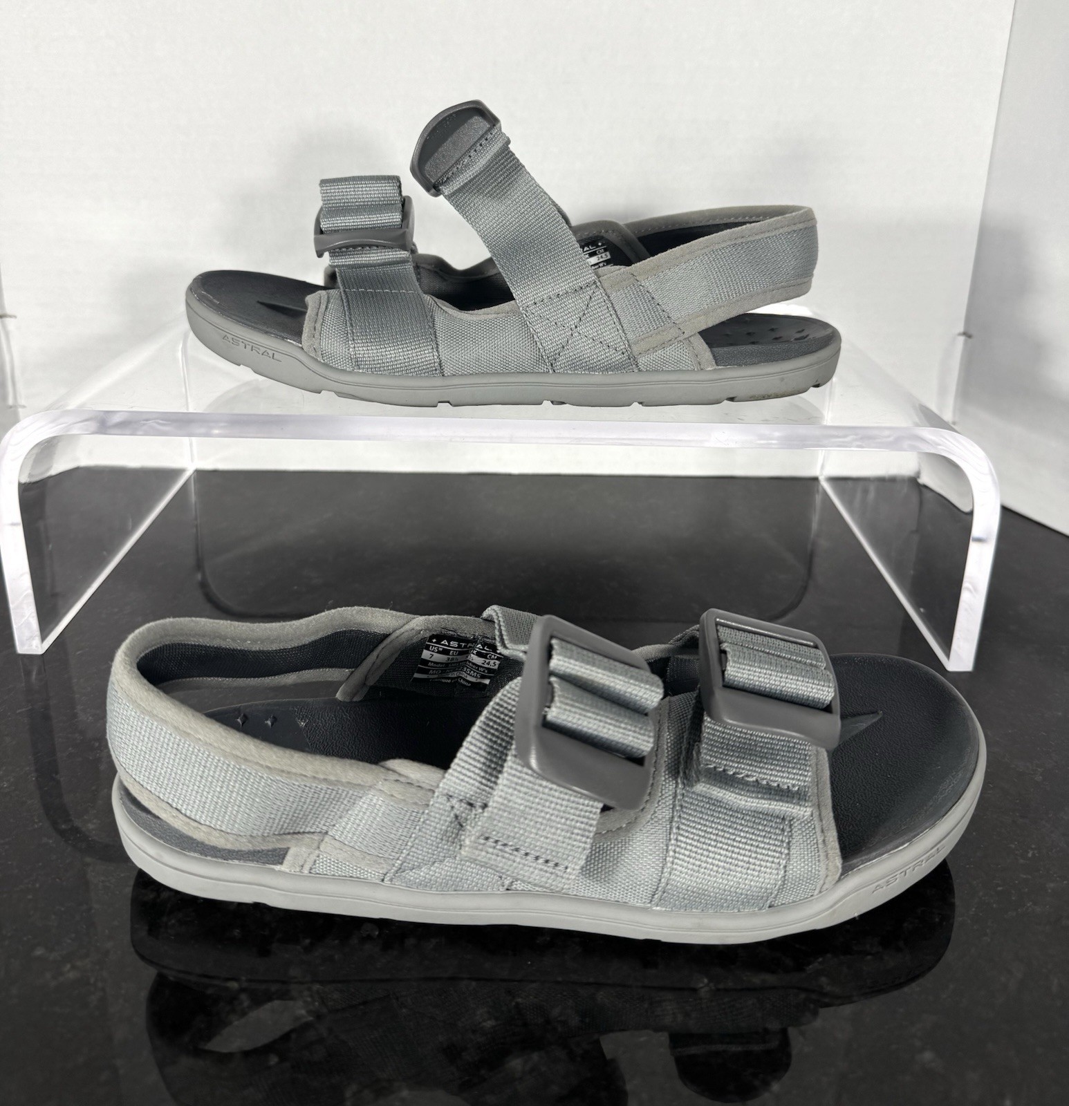 Astral Webber Sandals Womens US 7 Gray Adjustable Strap Outdoor Comfort Astral Webber Sandals Womens US 7 Gray Adjustable Strap Outdoor Comfort