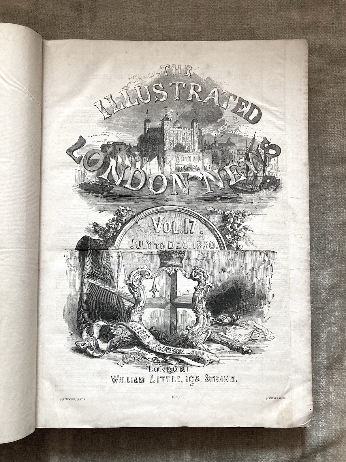Illustrated London News, Nov., 1850 To April, 1851, Victorian Culture, Good+ Illustrated London News, Nov., 1850 To April, 1851, Victorian Culture, Good+