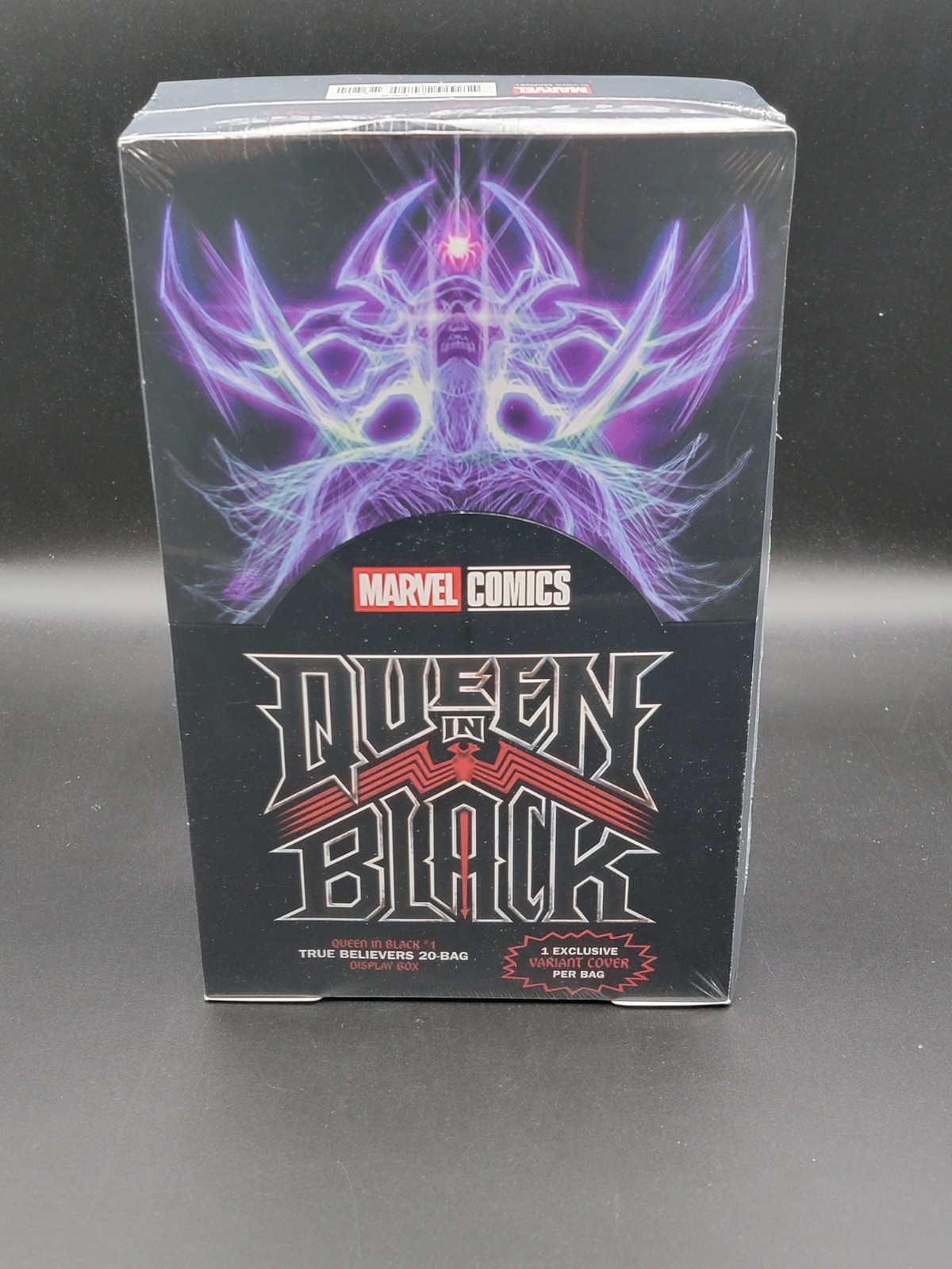 Queen in Black #1 True Believers 20-Bag Display Box from Marvel Comics