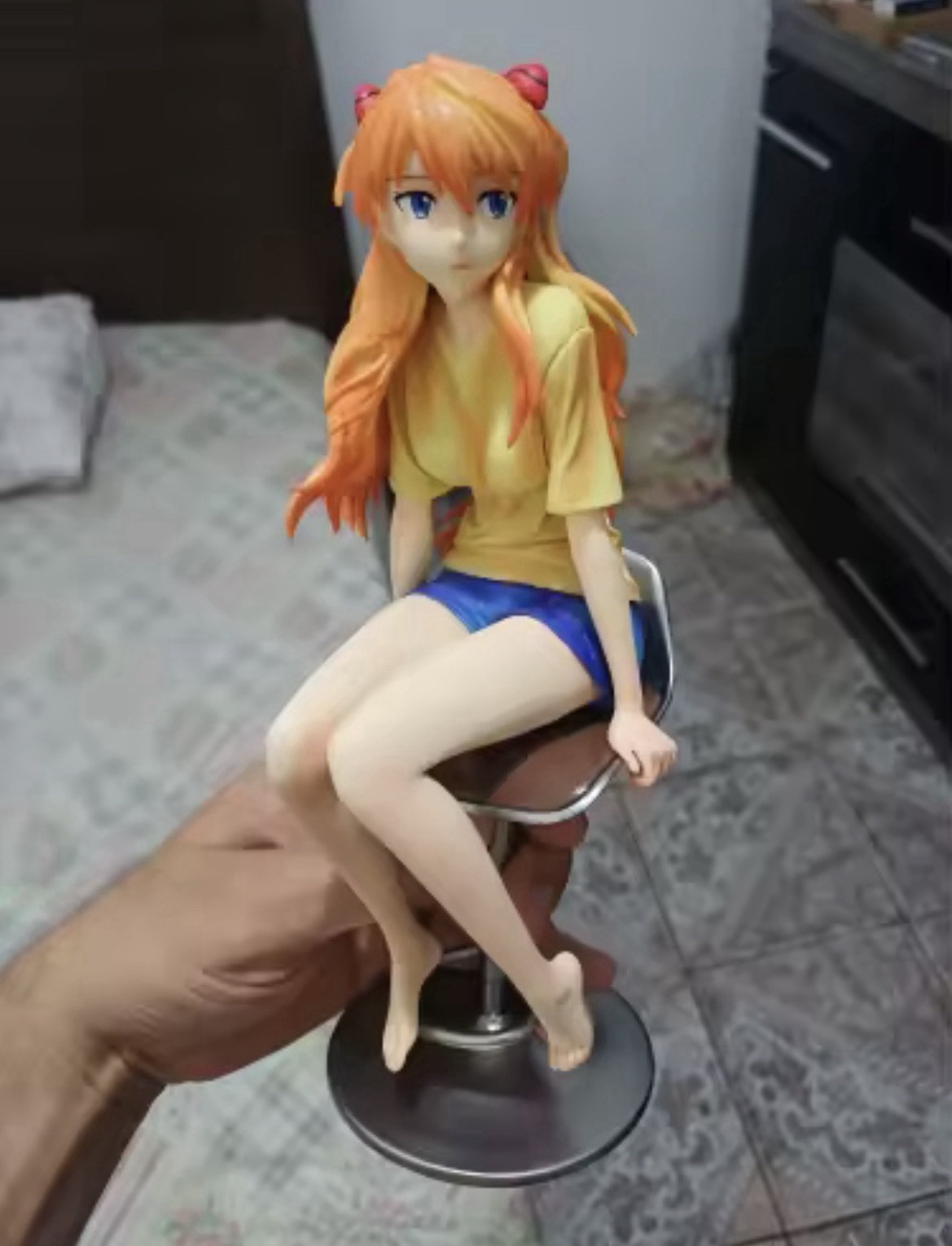 Asuka Langley Soryu Figure Evangelion 25cm PVC Anime Statue Desk Display