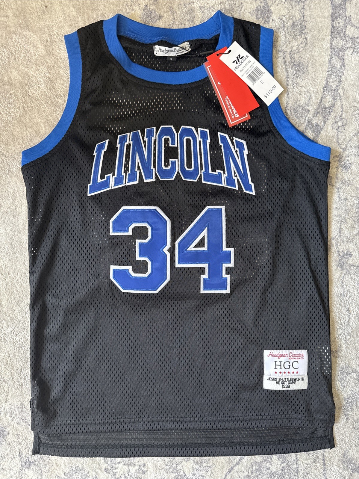Jesus Shuttlesworth Lincoln High Jersey He Got Game Headgear Classics Size Small Jesus Shuttlesworth Lincoln High Jersey He Got Game Headgear Classics Size Small