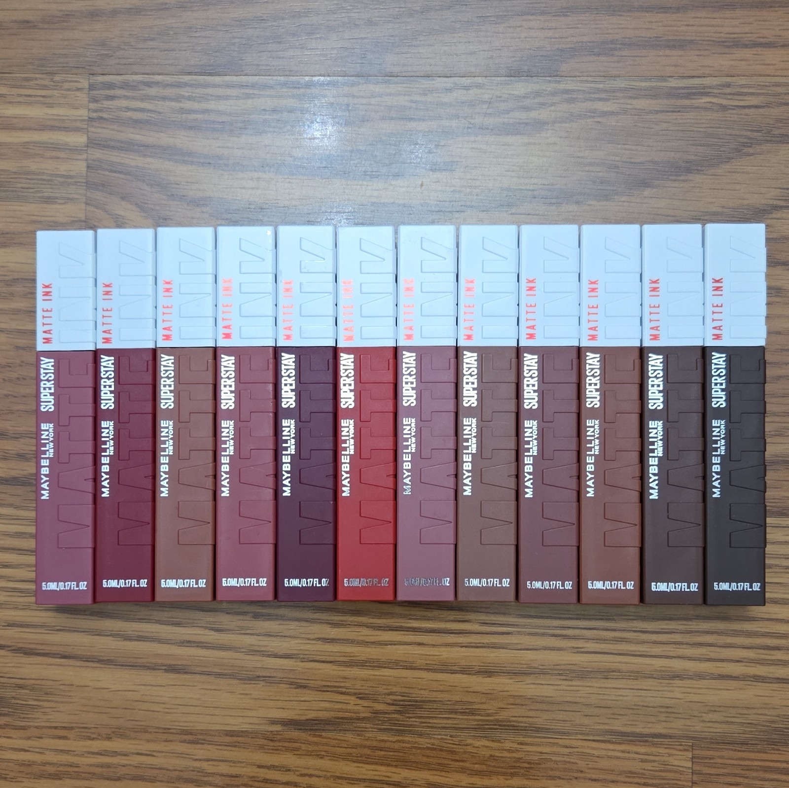 NEW 12 Maybelline NY SuperStay Matte Ink Liquid Lipstick Bundle 0.17 Oz.