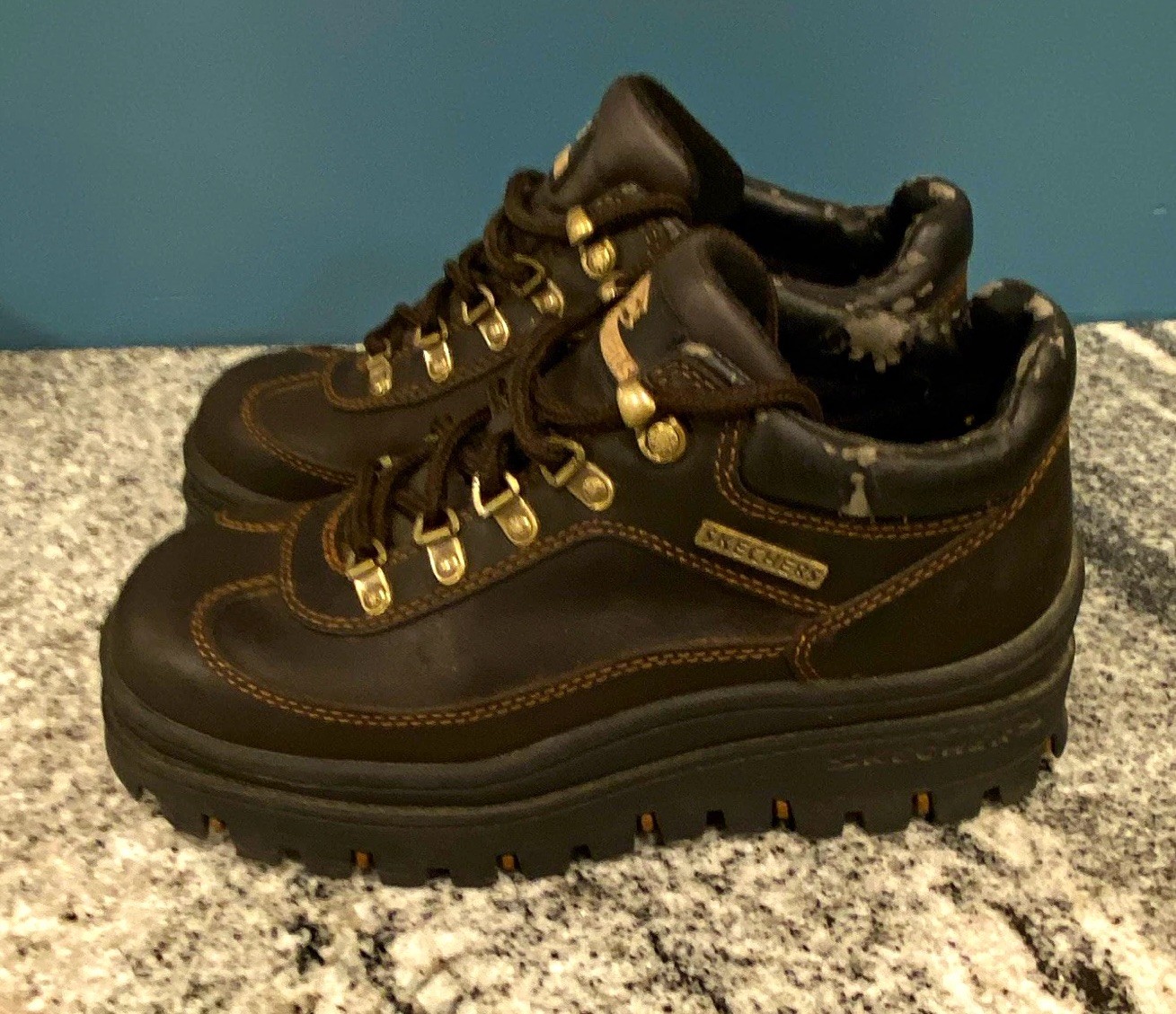 Vintage Sketchers Leather Platform Jammers Y2k women’s size 7 Vintage Sketchers Leather Platform Jammers Y2k women’s size 7
