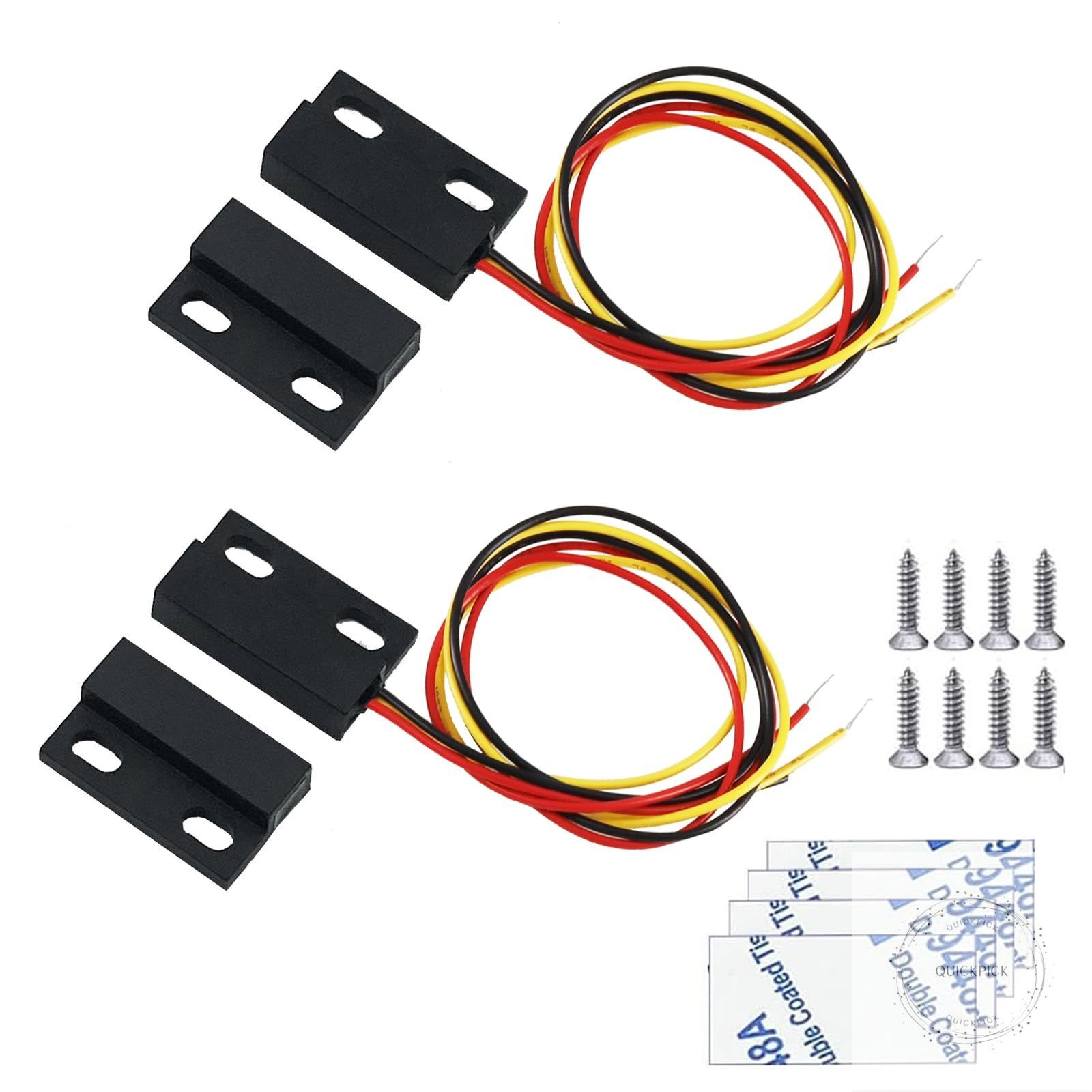 Magnetic Reed Switch,Normally Closed/Open NO/NC Waterproof DC 12V Magnetic Switc