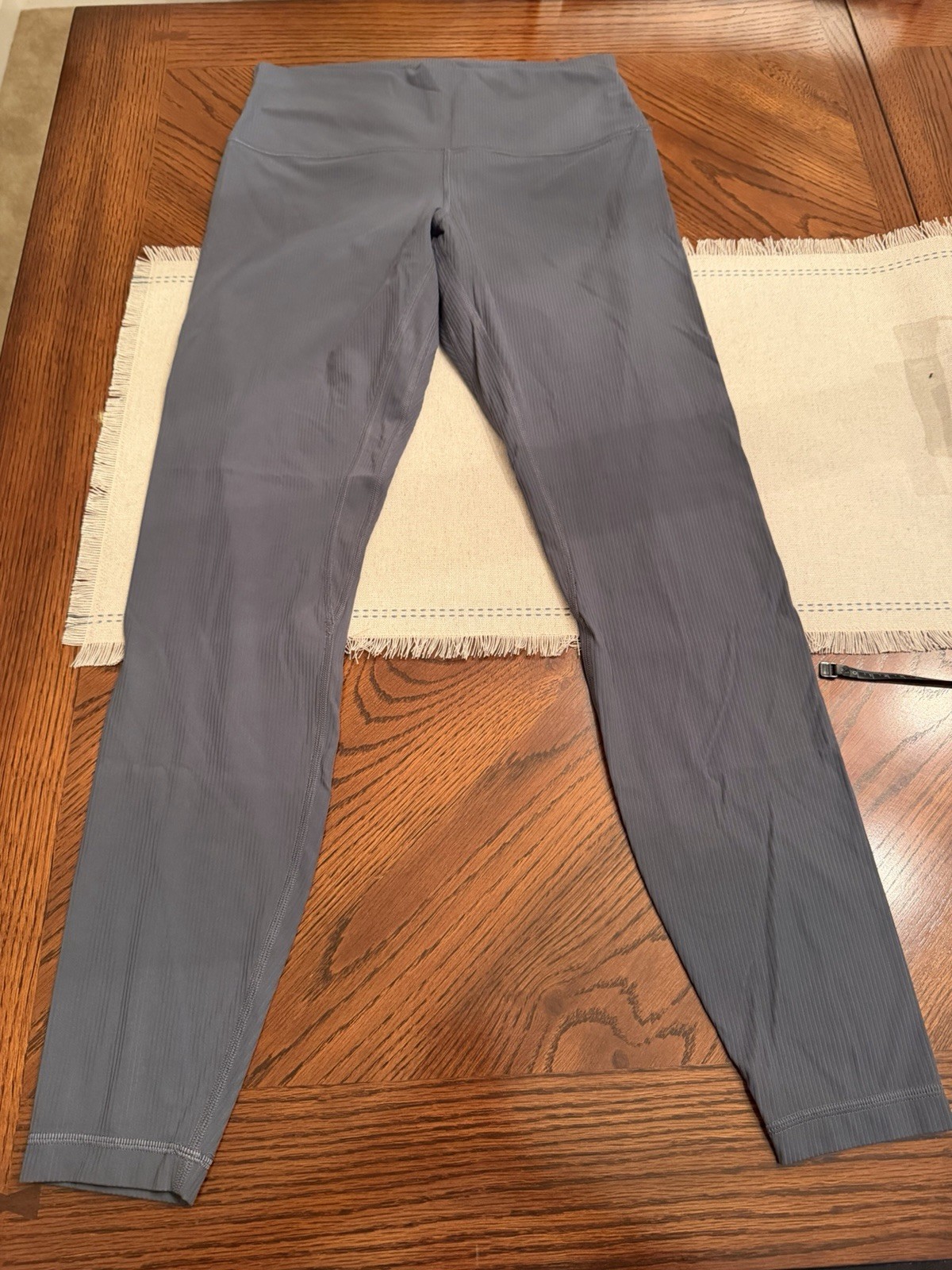 lululemon Align™ High-Rise Gray Ribbed Pant 28\ lululemon Align™ High-Rise Gray Ribbed Pant 28\