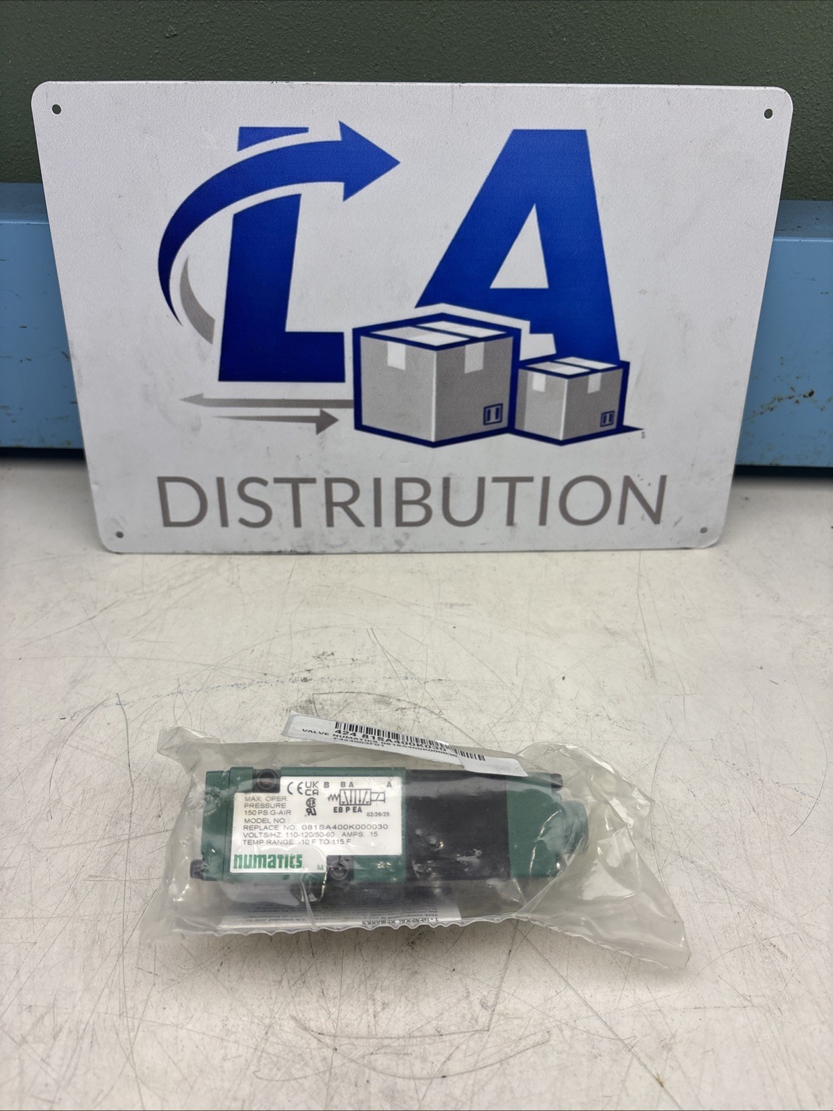 Numatics 081Sa400k000030 Solenoid Air Control Valve, 120V Ac, Solenoid / Numatics 081Sa400k000030 Solenoid Air Control Valve, 120V Ac, Solenoid /
