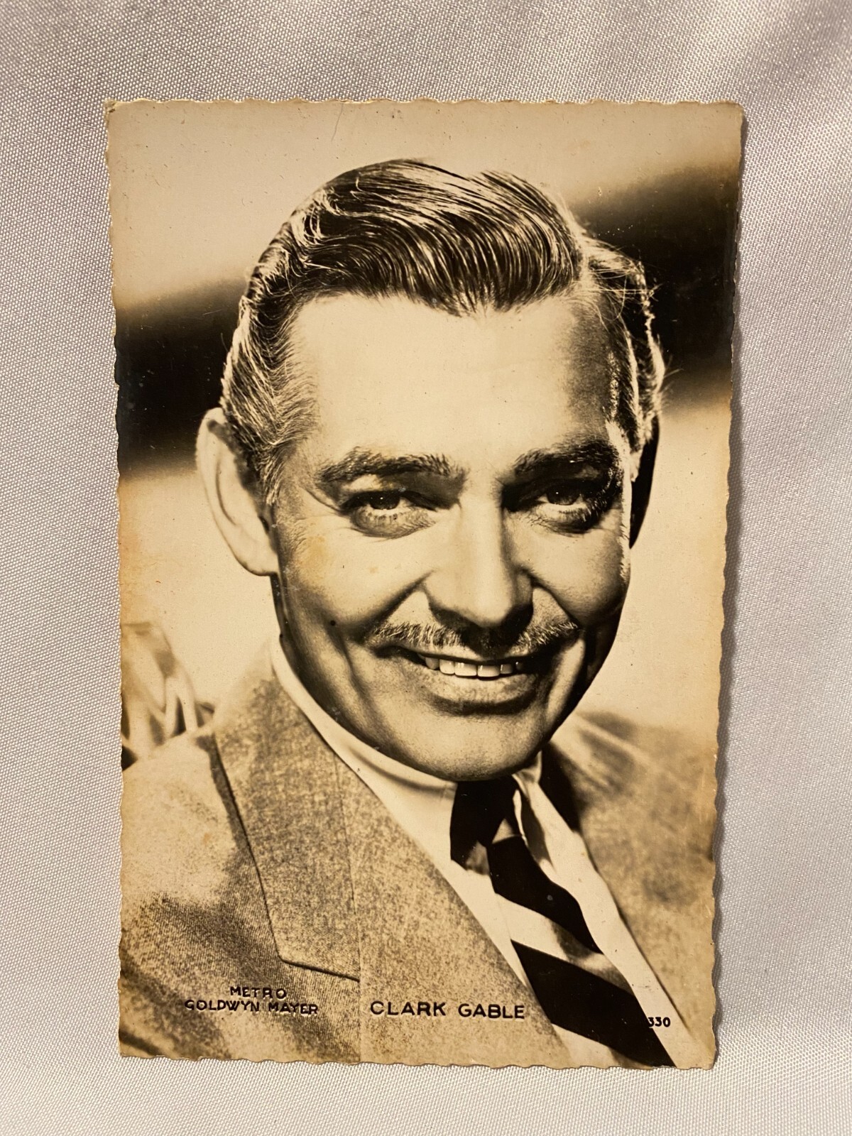 VTG. 1952 MGM Kores Clark Gable-Gone With The Wind Star-Unposted French Postcard VTG. 1952 MGM Kores Clark Gable-Gone With The Wind Star-Unposted French Postcard