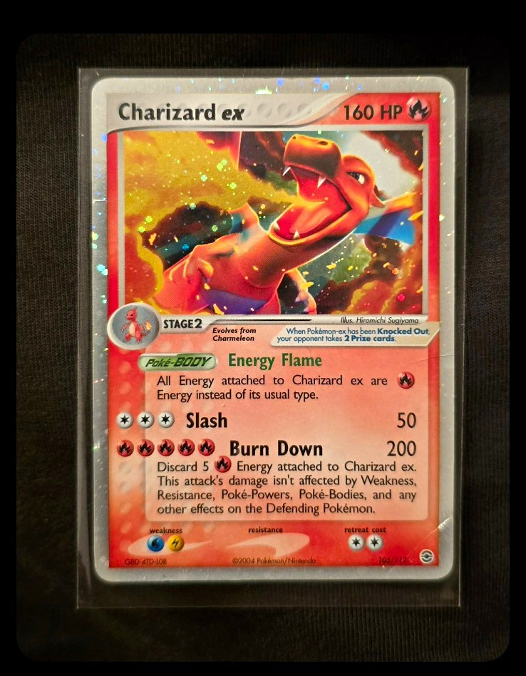 Charizard ex EX FireRed & LeafGreen 105/112 Holo Ultra Rare 160 HP 2004 Charizard ex EX FireRed & LeafGreen 105/112 Holo Ultra Rare 160 HP 2004