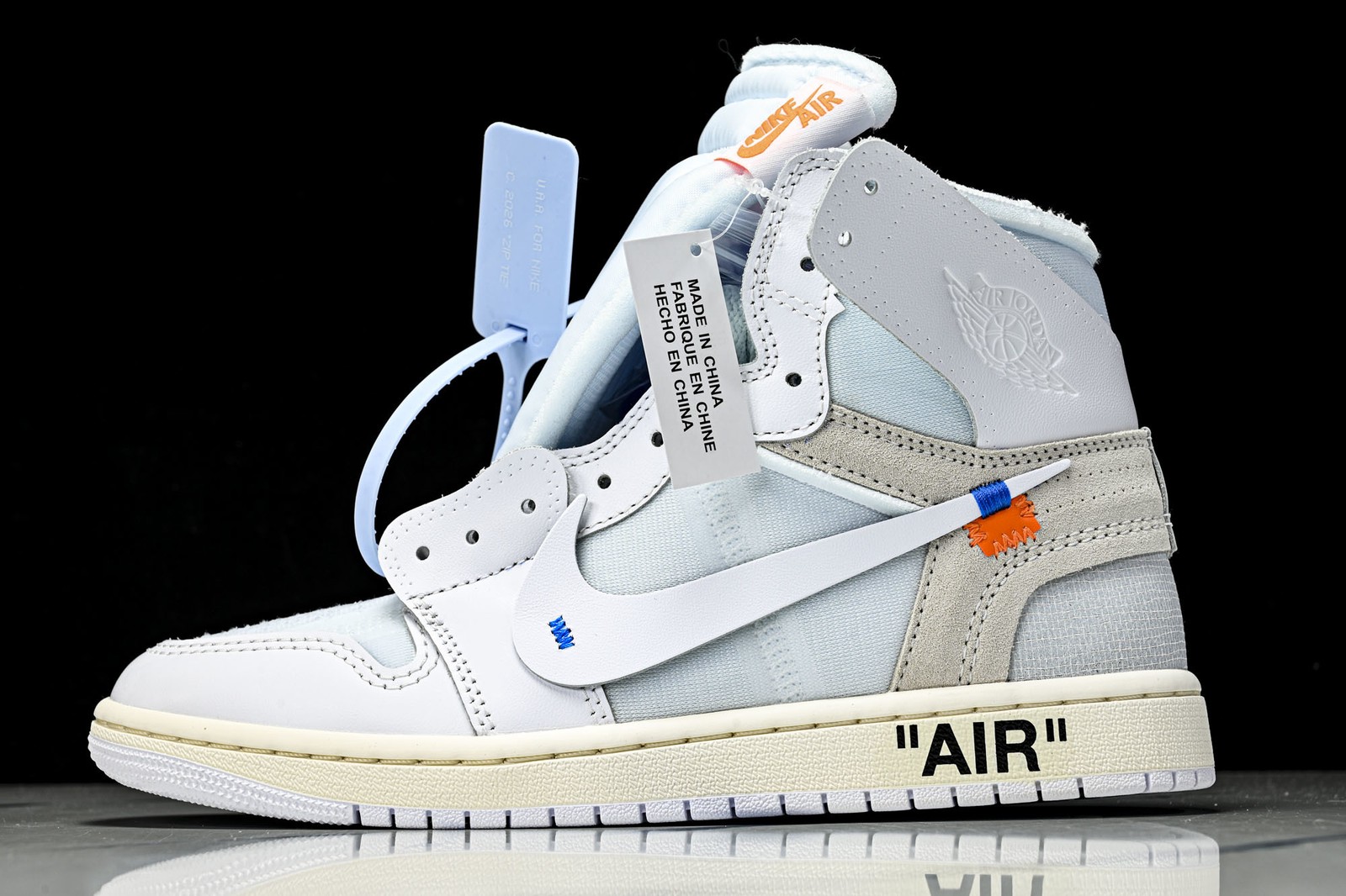 Air J*rdan 1 Retro High Virgil Abloh Archive Alaska AA3834-100 Men's Size 4-12
