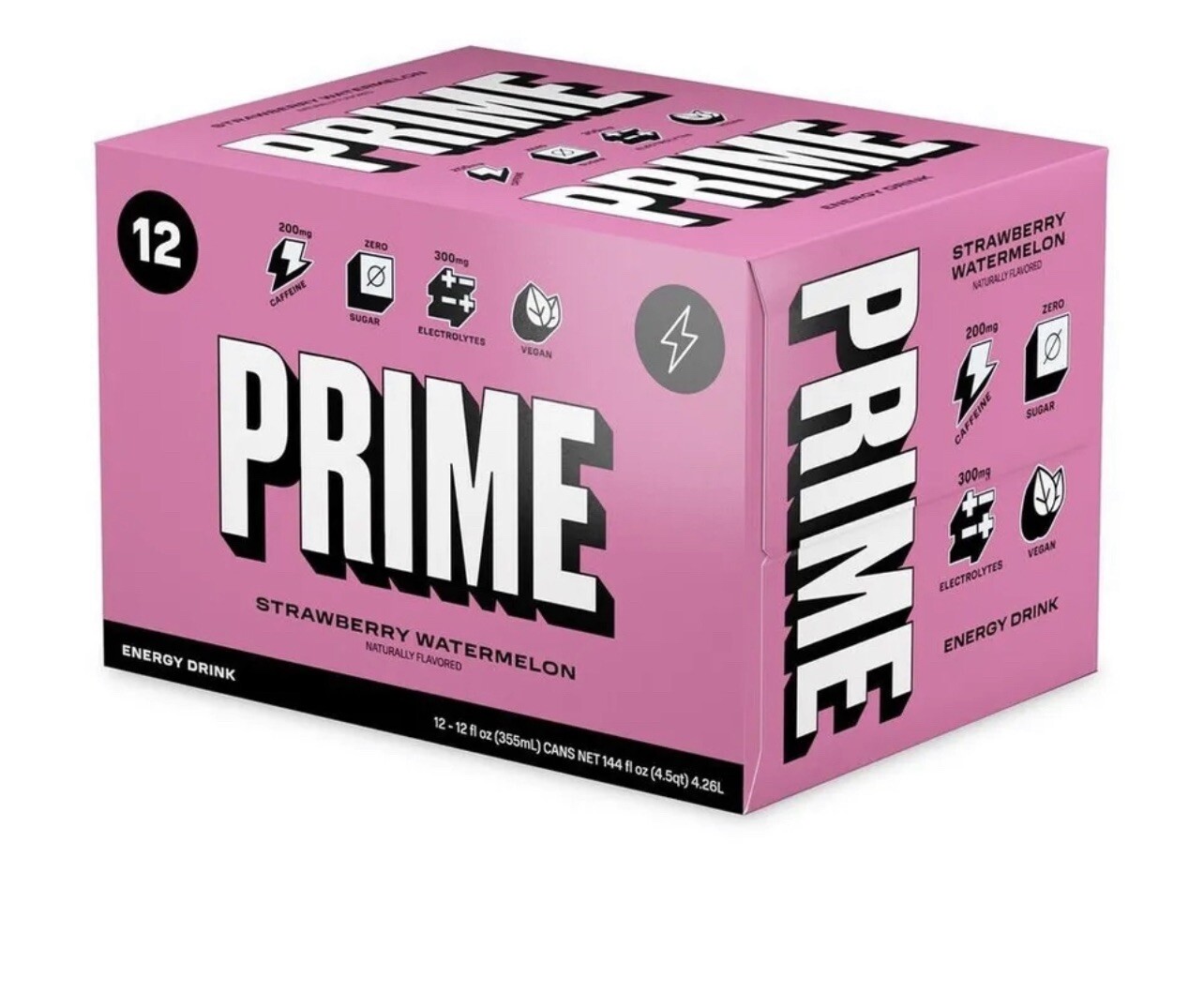 NEW PRIME ENERGY DRINK CASE`S ( 1 = Pack of 12) Strawberry Watermelon NEW PRIME ENERGY DRINK CASE`S ( 1 = Pack of 12) Strawberry Watermelon