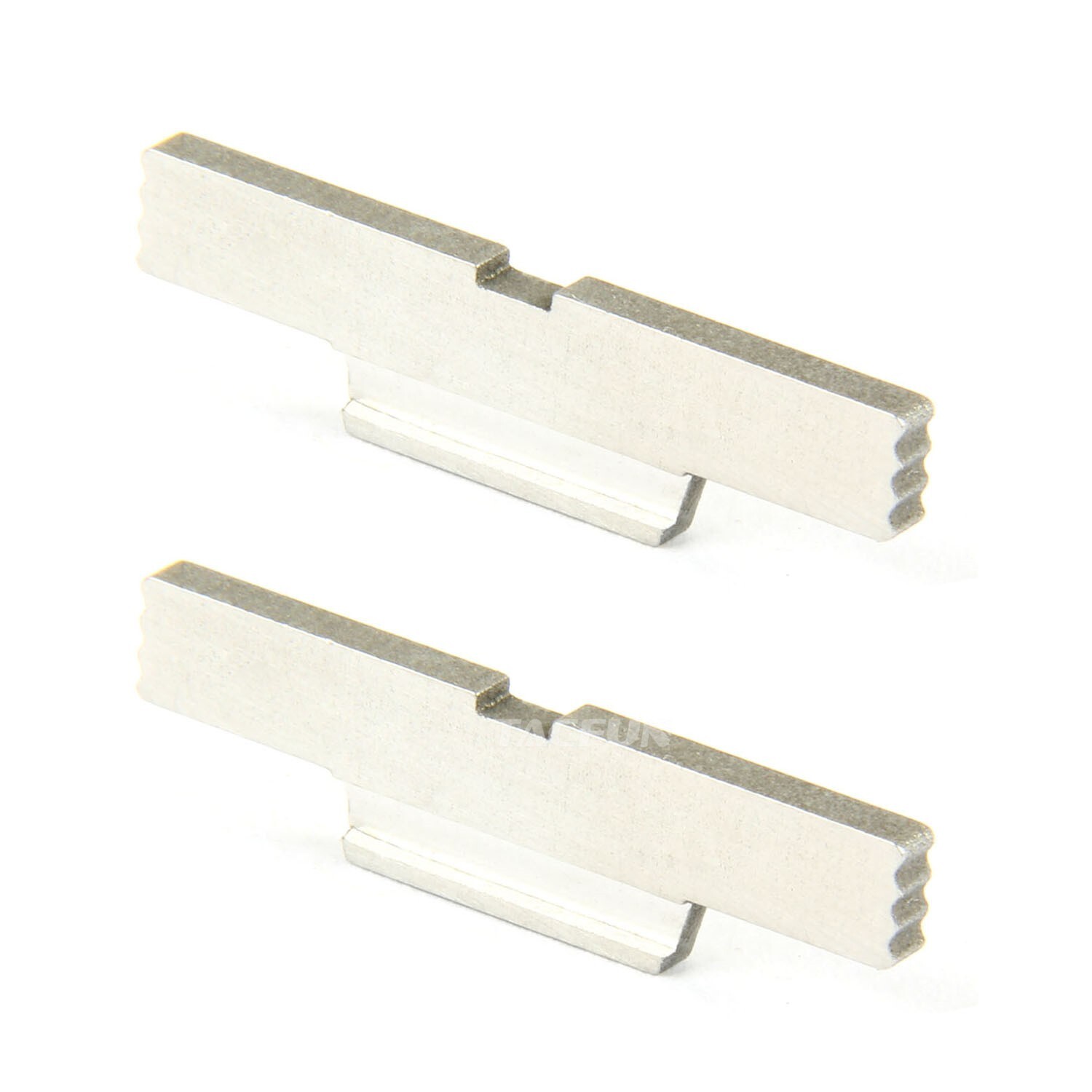 2PCS Stainless Steel Extended Slide Lock For Glock Gen 1-4 2PCS Stainless Steel Extended Slide Lock For Glock Gen 1-4