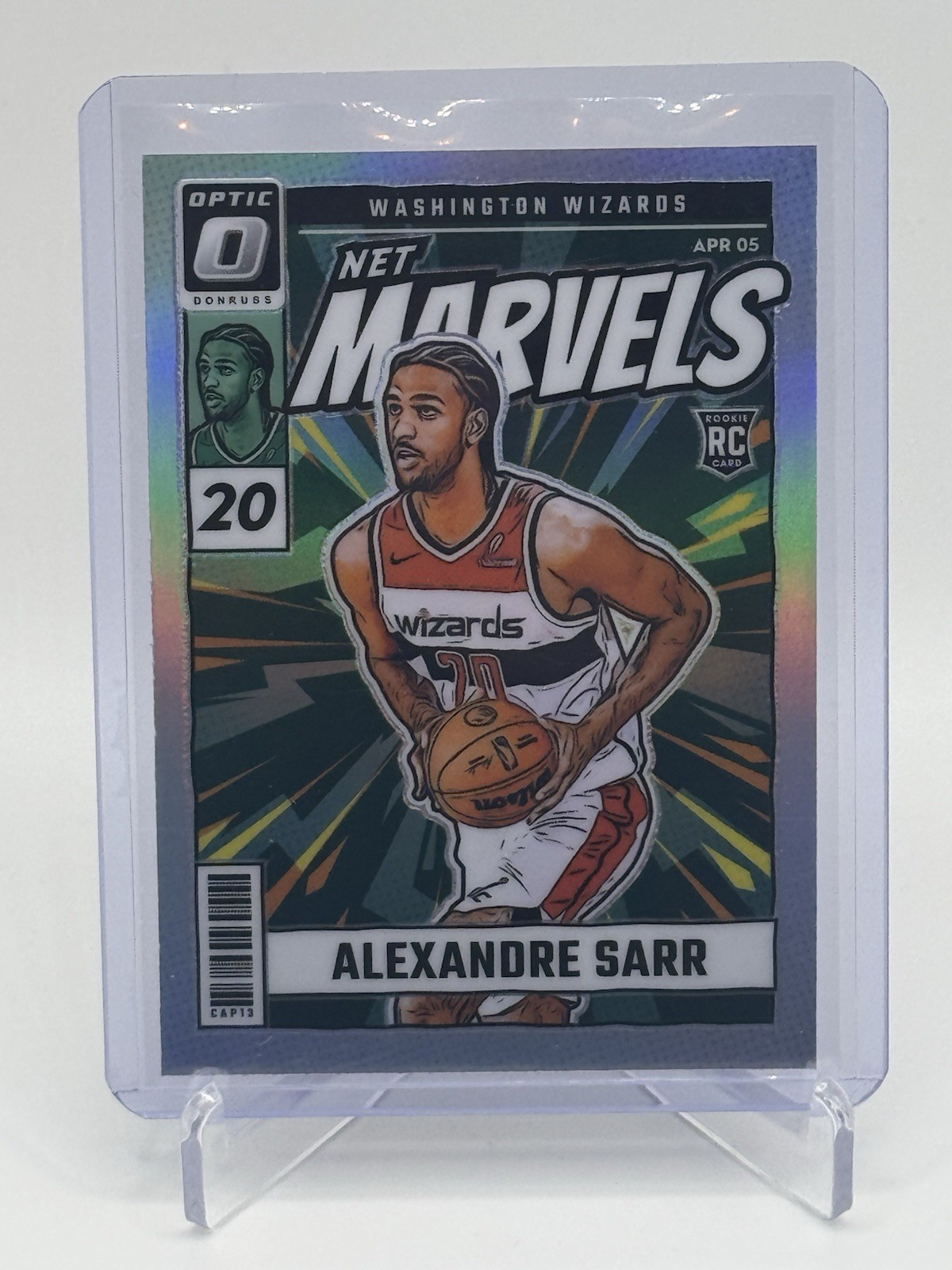2024-25 Panini Donruss Optic - Net Marvels Alexandre Sarr #7 Silver Prizm RC 2024-25 Panini Donruss Optic - Net Marvels Alexandre Sarr #7 Silver Prizm RC