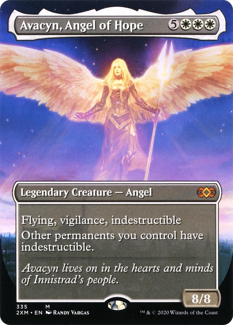 Avacyn, Angel of Hope (Borderless) #335 *Foil* (NM) Double Masters (2XM) MTG
