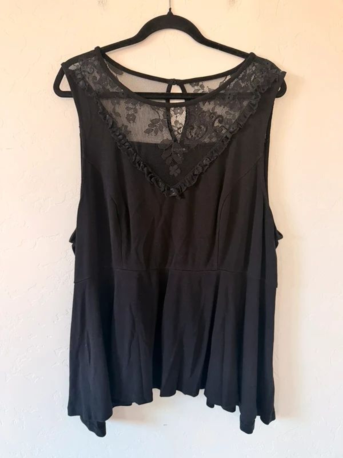 Torrid Black Lace Blouse Size 3XL Torrid Black Lace Blouse Size 3XL