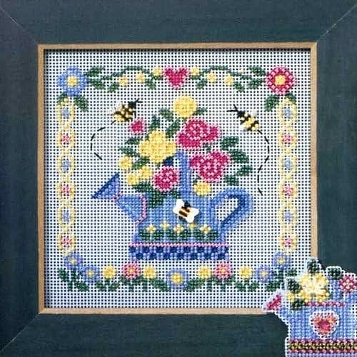 MILL HILL Buttons Beads Kit Counted Cross Stitch WATERING CAN MH14-6105