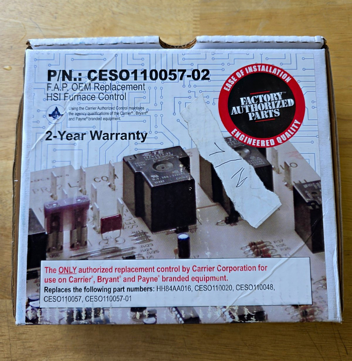 Carrier CESO110057-02 Fixed Speed Furnace Control Board 24V for Bryant Payne Carrier CESO110057-02 Fixed Speed Furnace Control Board 24V for Bryant Payne