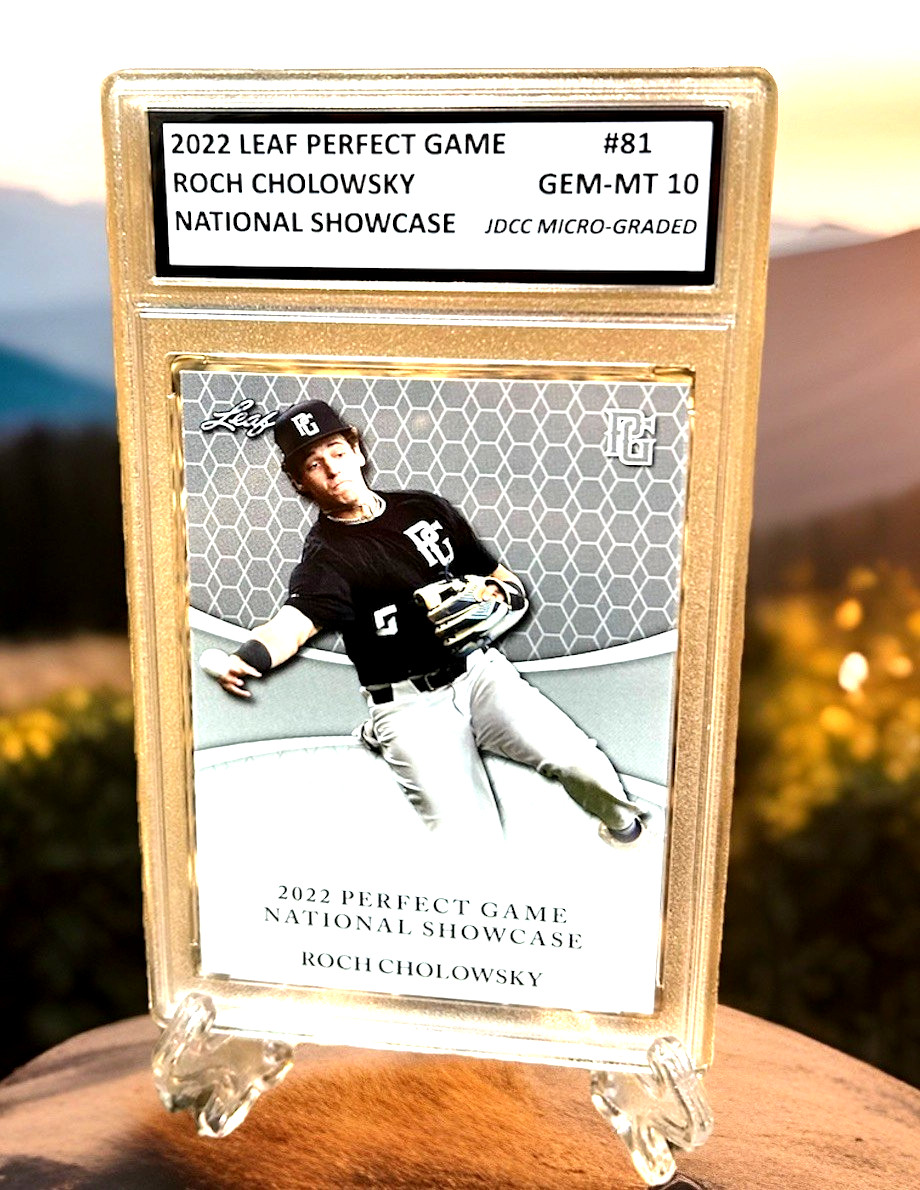 ROCH CHOLOWSKY 2022 Leaf Perfect Game GRADED GEM-MT 10  ROOKIE #81