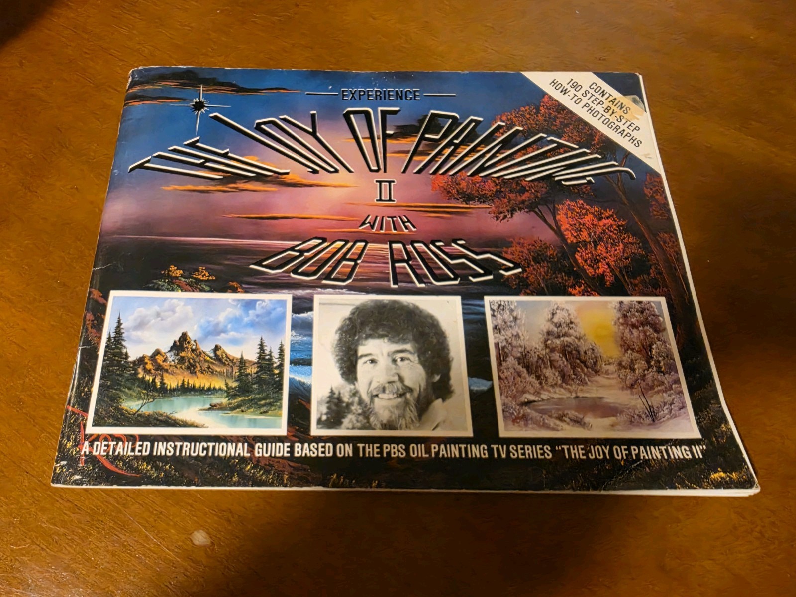 Vintage 1986 Bob Ross The Joy of Painting Vol 2 Art Book “How To” VG 