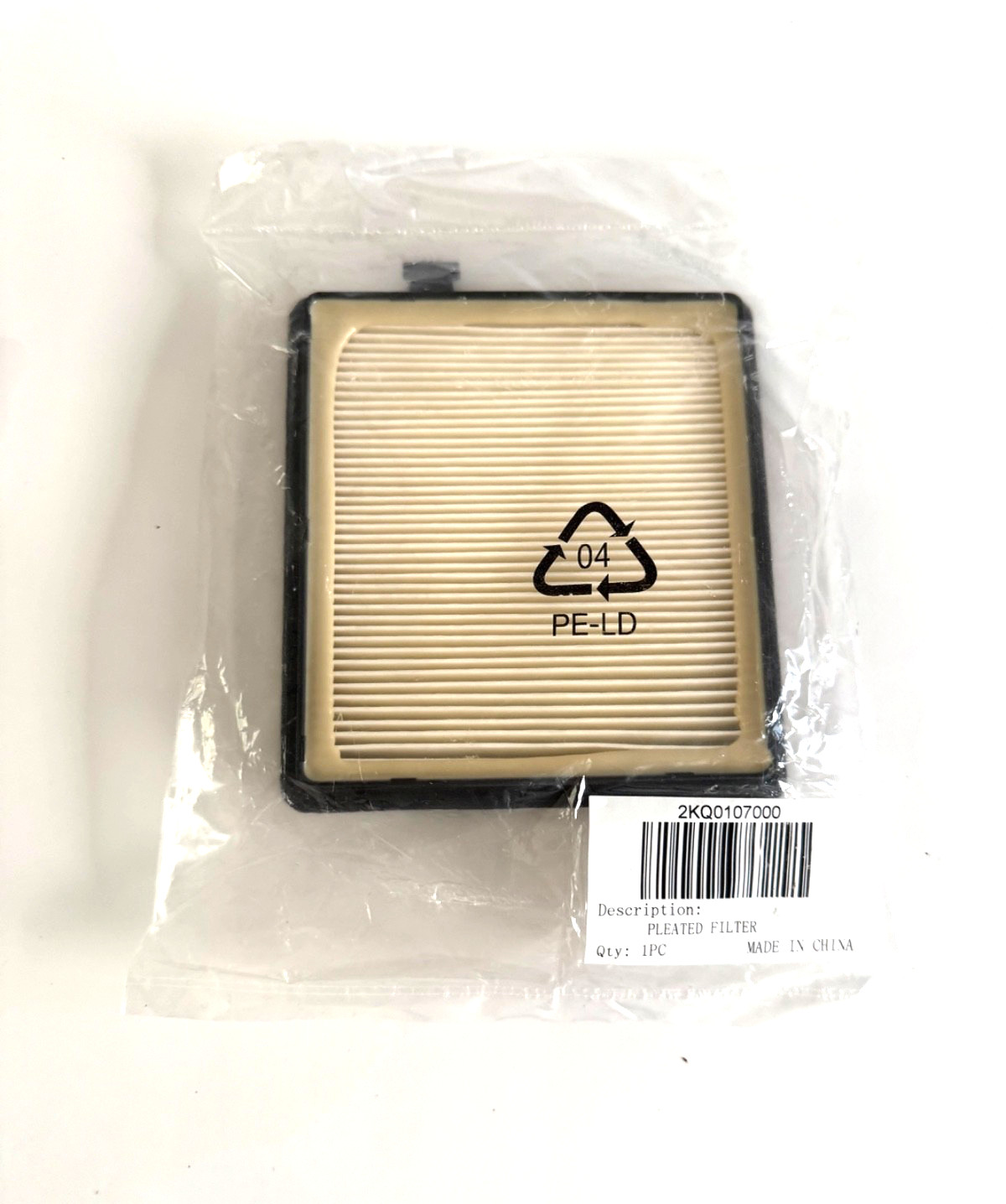 Pleated Filter #2KQ0107000 for Hoover, Royal, Dirt Devil Vacuums Pleated Filter #2KQ0107000 for Hoover, Royal, Dirt Devil Vacuums