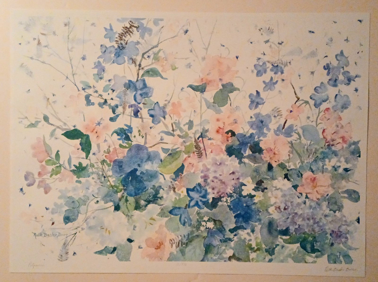 Potpourri by Ruth Basler Burr - Signed Lithographic print #15/950