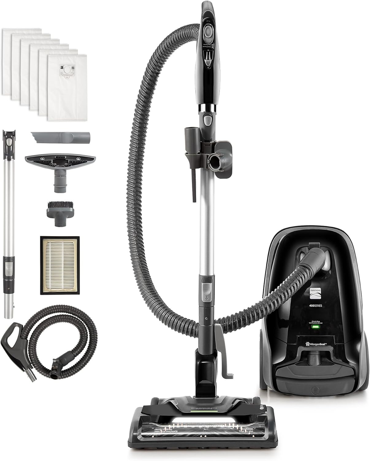 Kenmore BC3006 400 Series Pet Friendly Lightweight Bagged Canister Vacuum Kenmore BC3006 400 Series Pet Friendly Lightweight Bagged Canister Vacuum