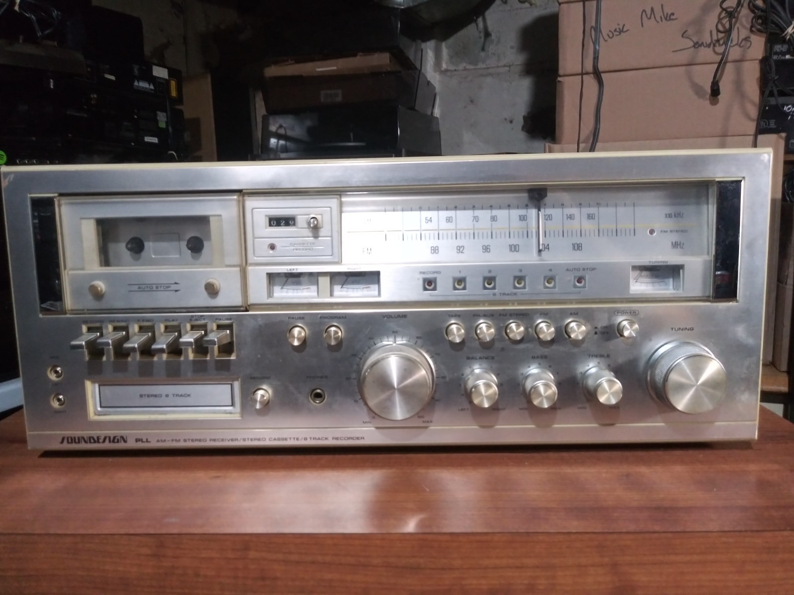 Serviced & Working Vintage Soundesign PPL 5928 8-track & Cassette Stereo System Serviced & Working Vintage Soundesign PPL 5928 8-track & Cassette Stereo System