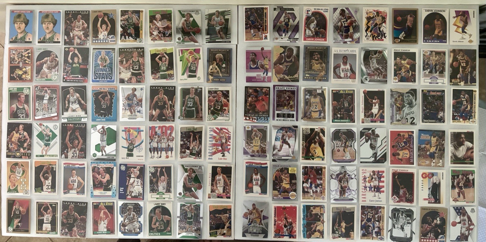 Larry Bird / Magic Johnson Basketball Card Lot (96)-Excellent Condition-No Dups Larry Bird / Magic Johnson Basketball Card Lot (96)-Excellent Condition-No Dups