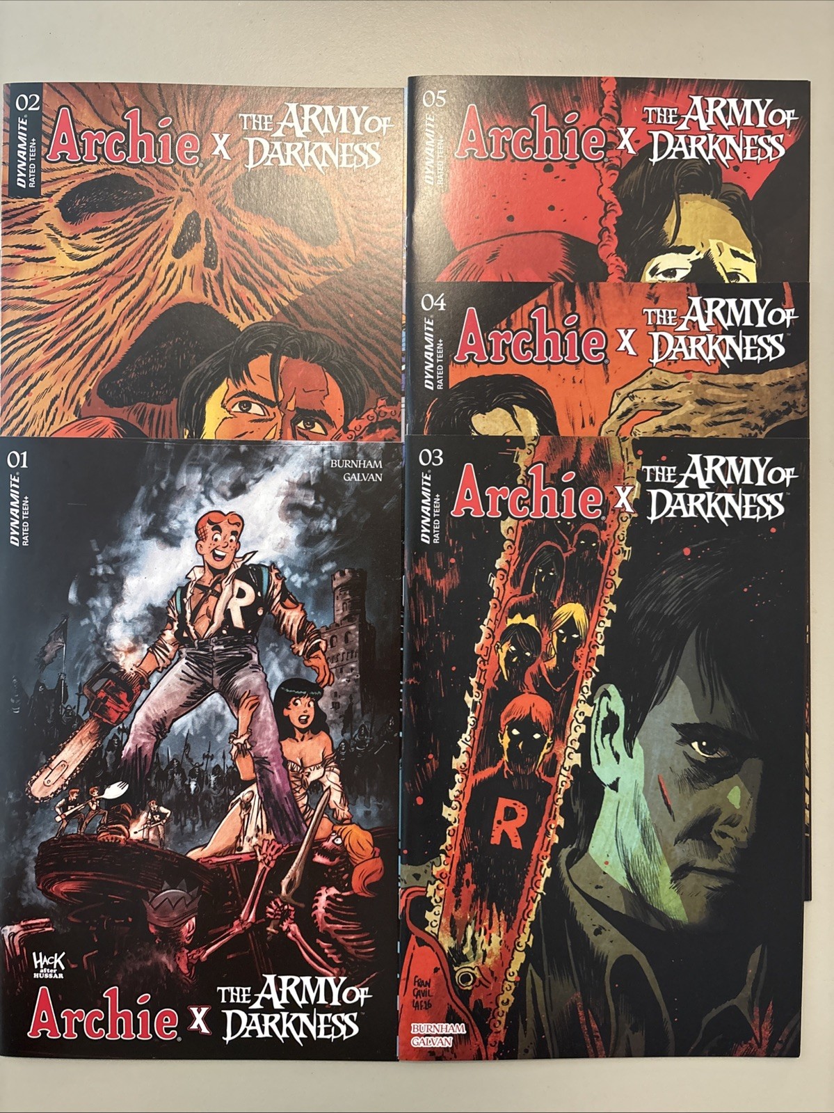 Archie x Army of Darkness #1-5 (Dynamite) Complete Run