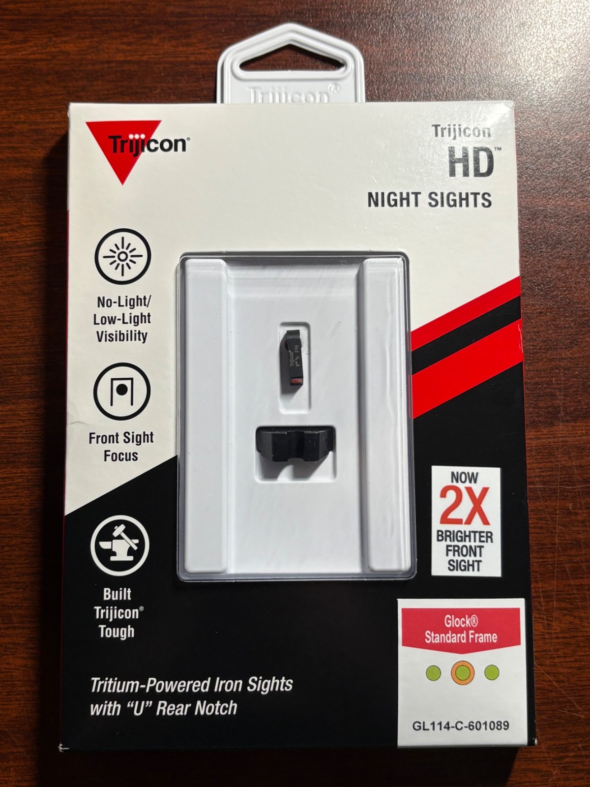 Trijicon HD Night Sights Glock Standard Frame Orange/Green - GL114-C-601089