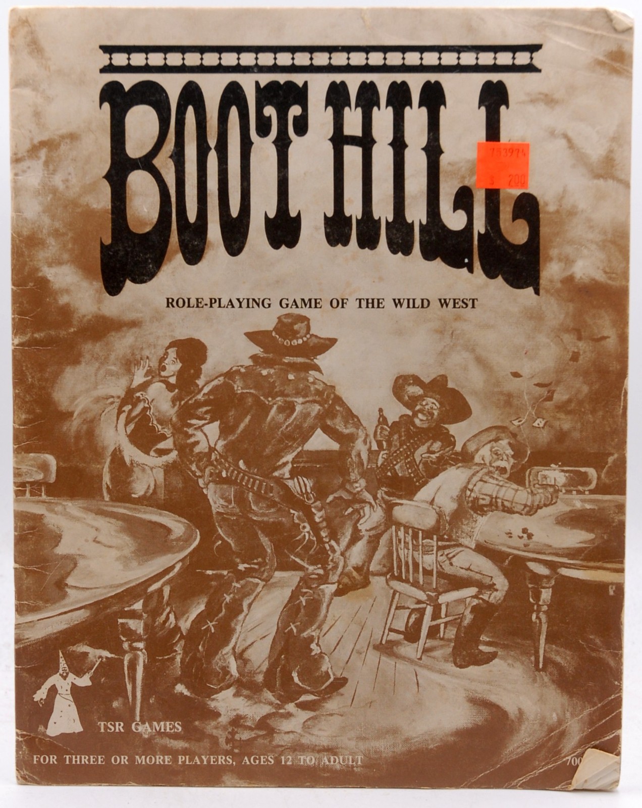 TSR Boot Hill RPG Book VG Brian Blume, Gary Gygax ORIGINAL