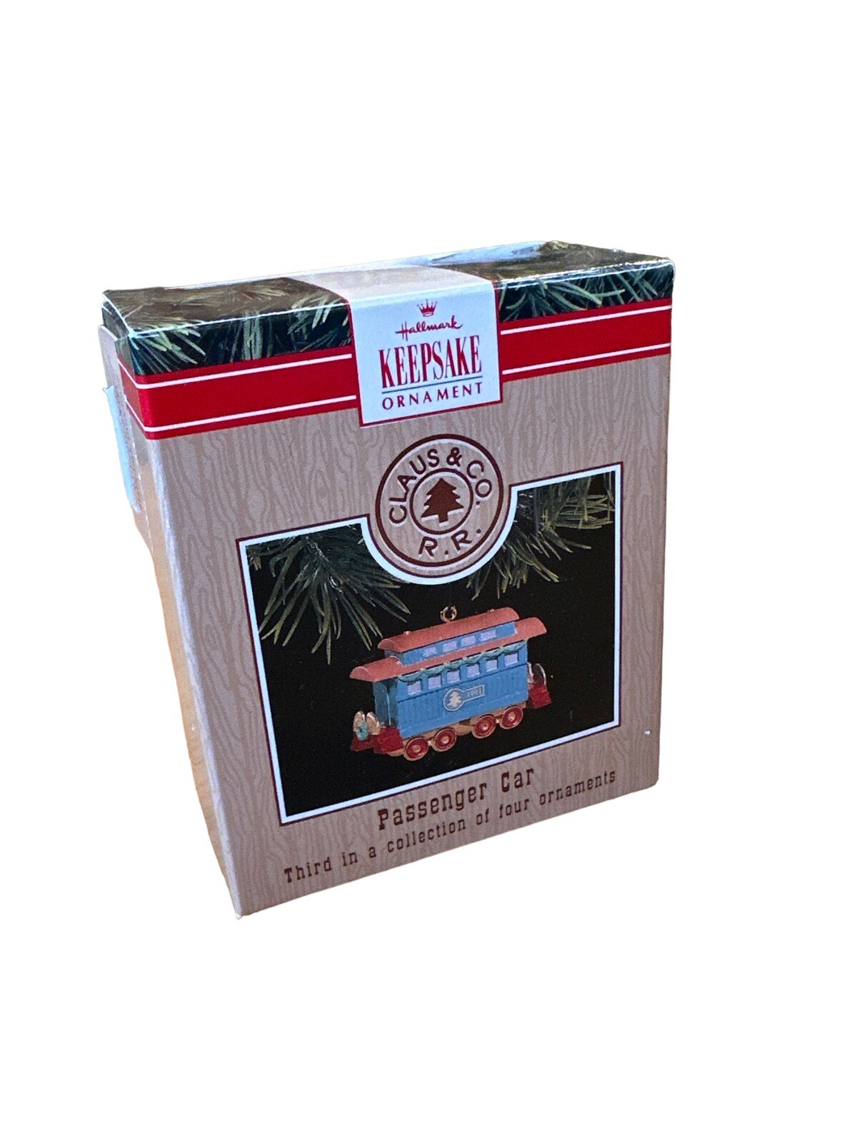 1991 HALLMARK Keepsake - Claus & Co. R.R. Passenger Car. 3rd of 4 With Box 1991 HALLMARK Keepsake - Claus & Co. R.R. Passenger Car. 3rd of 4 With Box