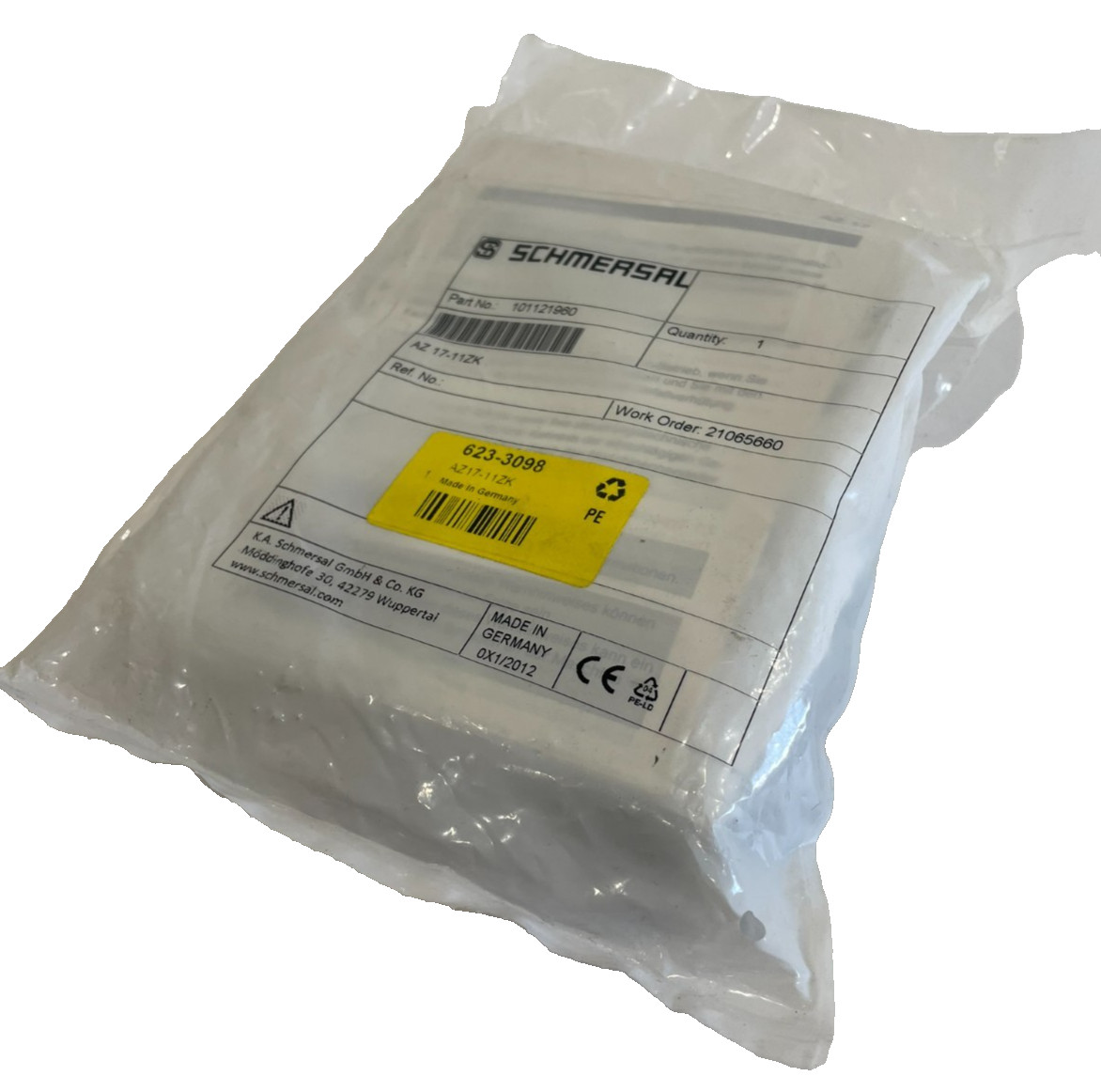 NEW SCHMERSAL AZ 17-11ZK SAFETY INTERLOCK SWITCH 101121960 AZ1711ZK NEW SCHMERSAL AZ 17-11ZK SAFETY INTERLOCK SWITCH 101121960 AZ1711ZK