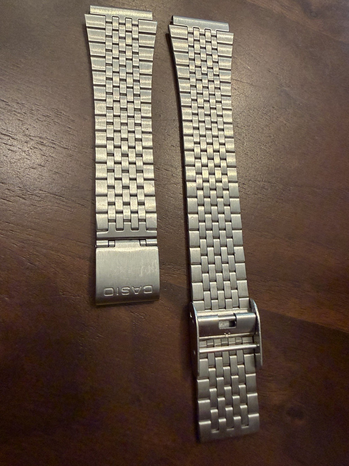 NOS Vtg 18mm Casio Stainless Steel Watch Bracelet Band JAPAN B-642L Tapered 14mm