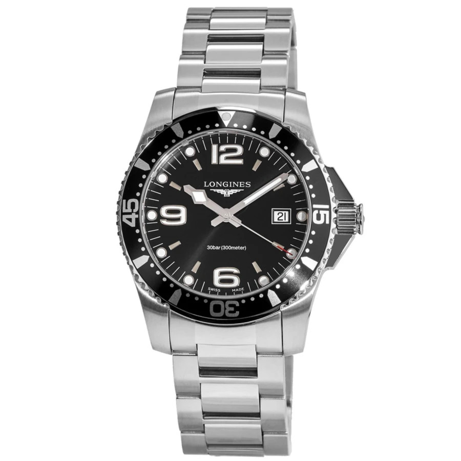 New Longines HydroConquest Quartz 41mm Black Dial Men's Watch L3.740.4.56.6