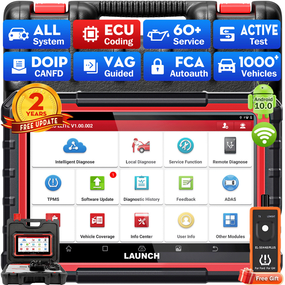 2026 Newest LAUNCH X431 Pro Elite V+ Bidirectional Car Diagnostic Scanner Coding
