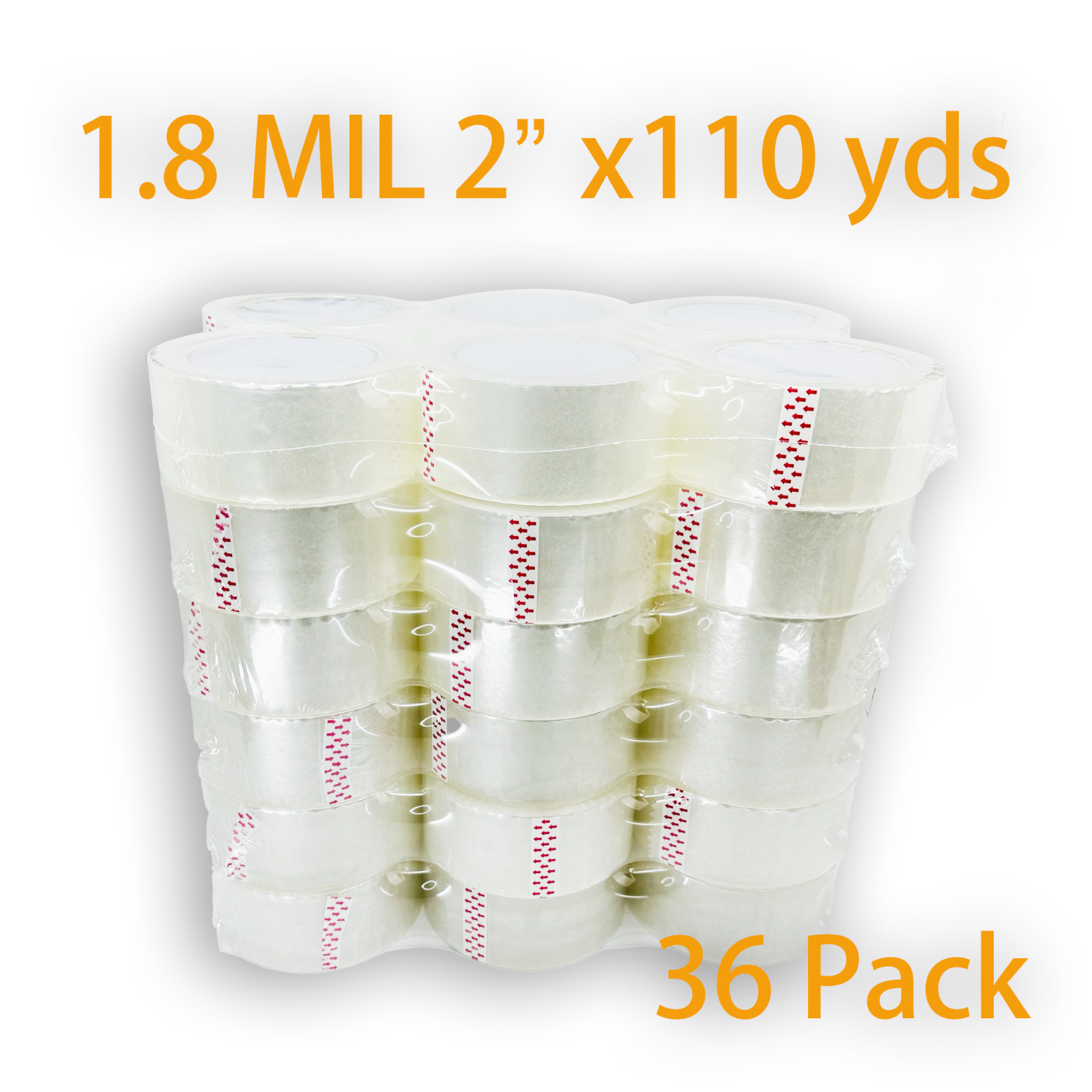 36 Rolls Clear Packing Packaging  Sealing Tape 2\