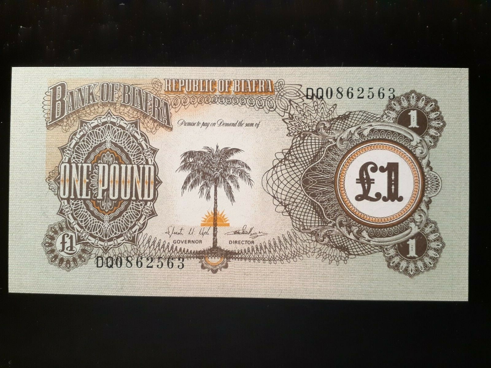ND 1968-1969 ONE POUND BIAFRA P 5a ND 1968-1969 ONE POUND BIAFRA P 5a