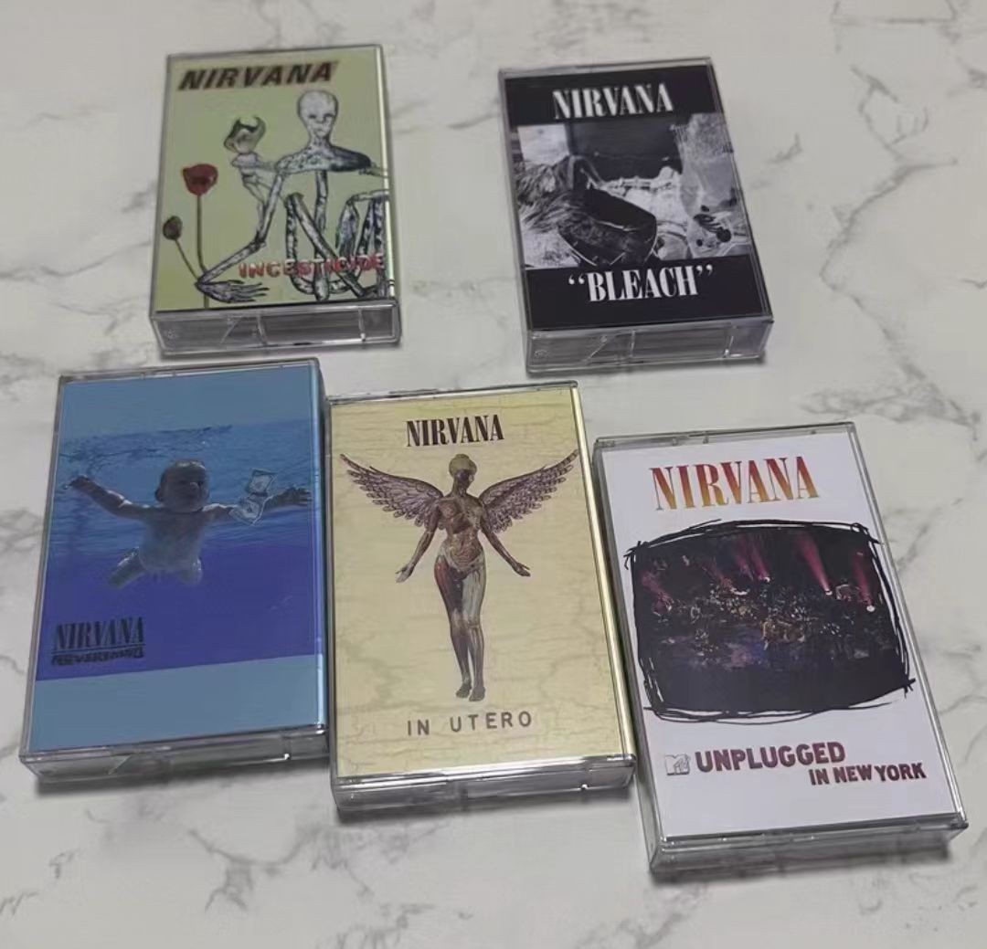 5pcs Nirvana Nevermind Cassette Tape Songs Cassette sealed New 5pcs Nirvana Nevermind Cassette Tape Songs Cassette sealed New