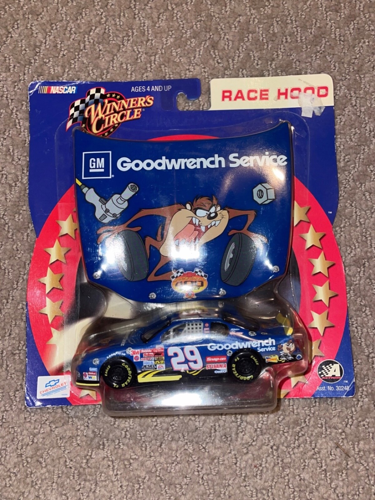 NASCAR Winner's Circle Goodwrench Service #29 Monte Carlo 400 Race Hood Diecast 