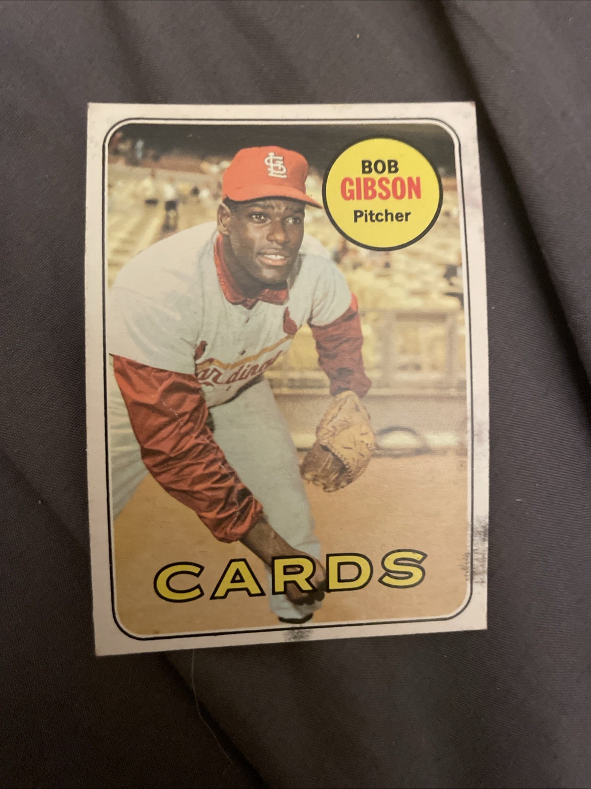 1969 Topps - Bob Gibson #200 Cardinals Low Grade 1969 Topps - Bob Gibson #200 Cardinals Low Grade
