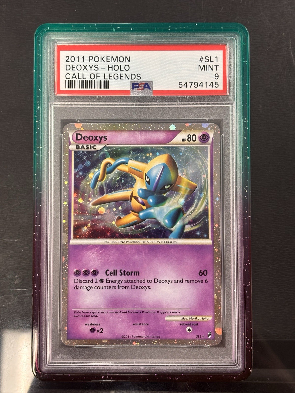 Pokemon Deoxys Holo Call Of Legends SL1/95 PSA 9 Mint Pokemon Deoxys Holo Call Of Legends SL1/95 PSA 9 Mint