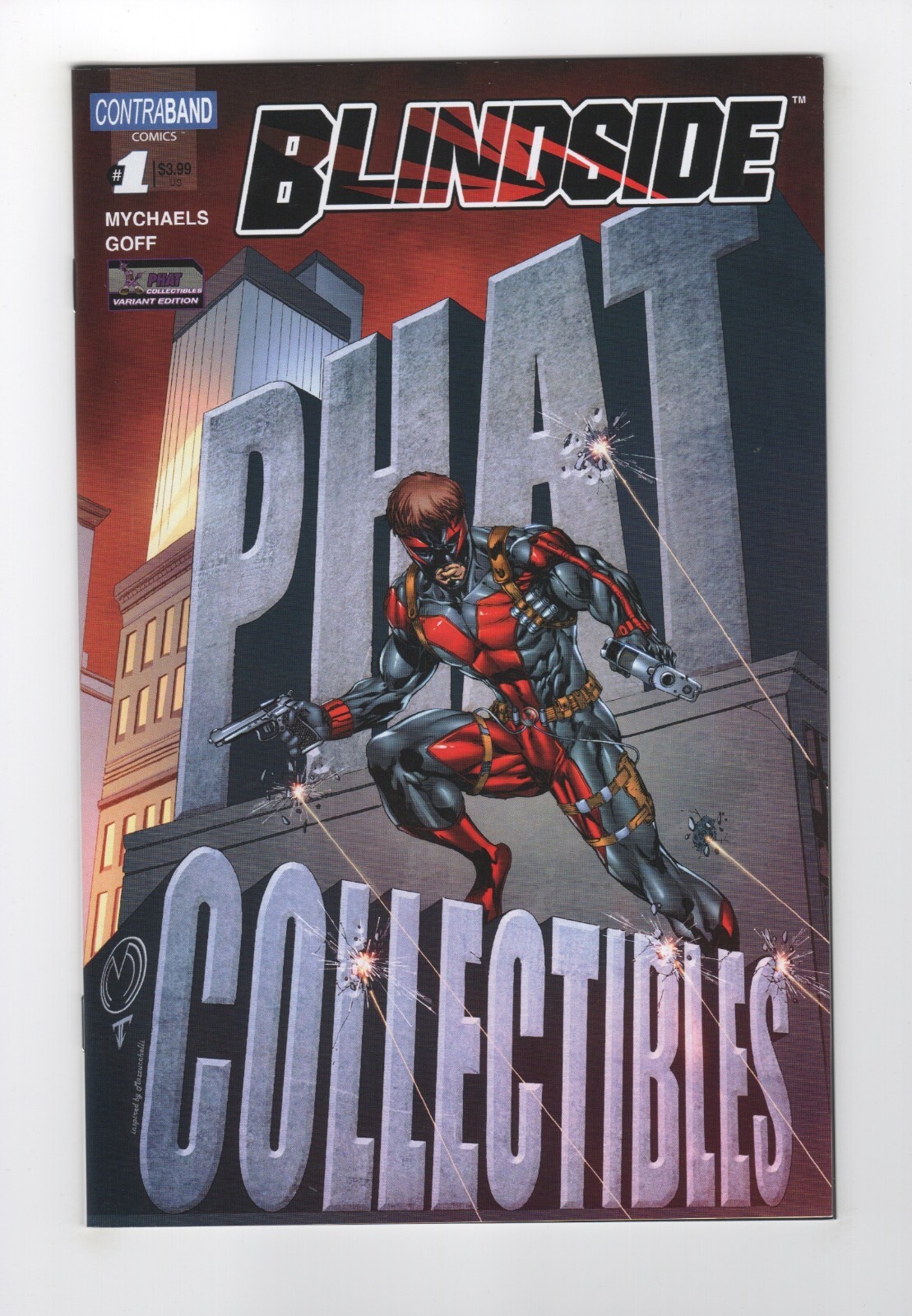 Blindside (Contraband) #1 Marat Mychaels SDCC Phat Collectibles Variant NM