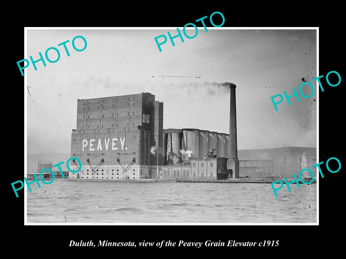 Duluth Minnesota The Peavey Grain Elevator c1915 Old Large Historic Photo Duluth Minnesota The Peavey Grain Elevator c1915 Old Large Historic Photo