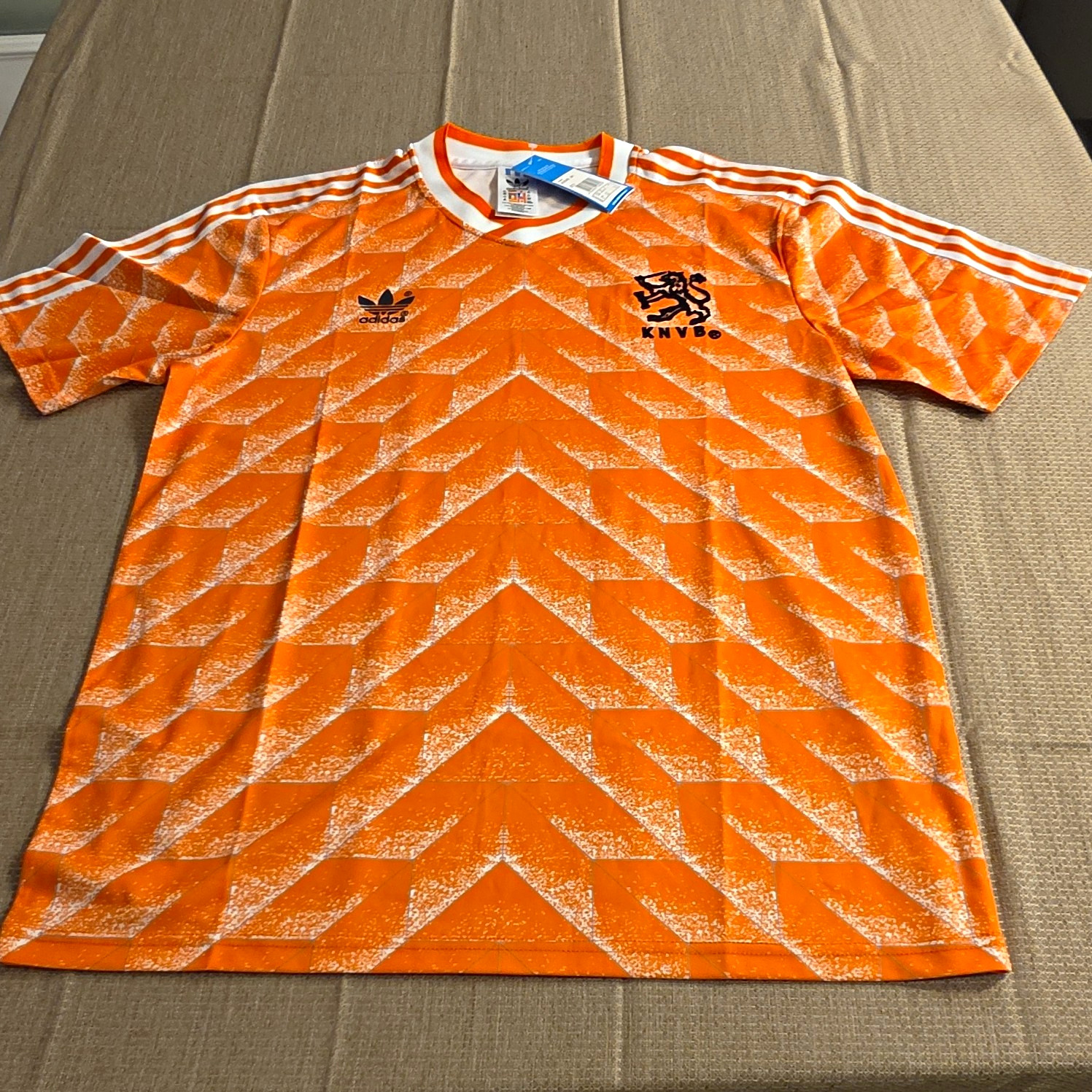 adidas Netherlands National Team Soccer Jersey Orange/White KNVB Size 2XL