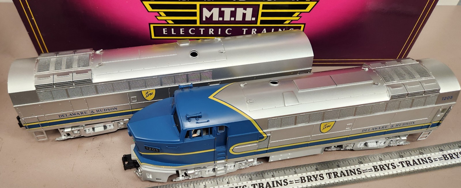 MTH O Ga. 20-2292-1 D&H Sharknose AB Diesel Set Proto2/BCR NEW N/OB [KP12]