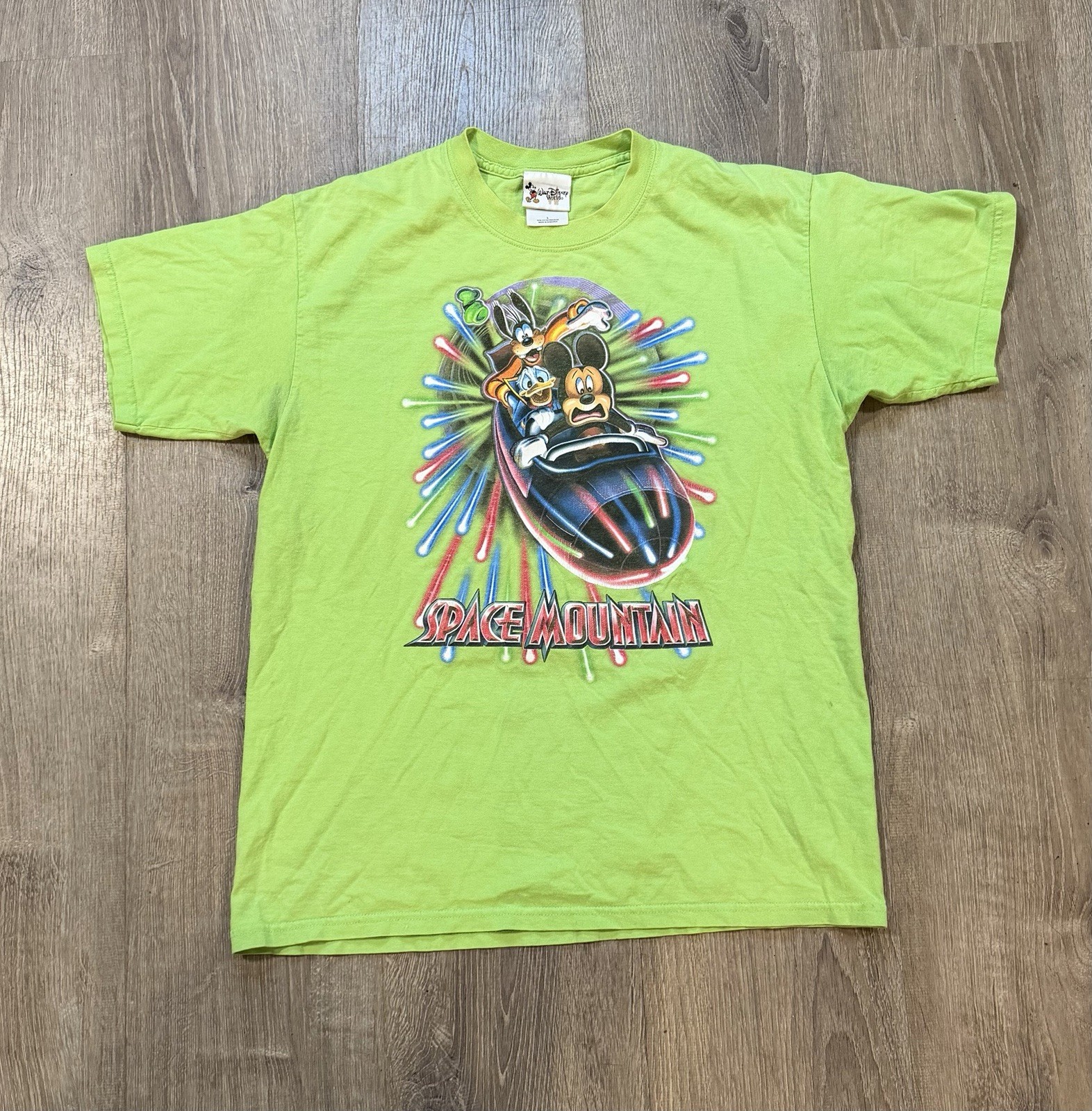 Vintage Disney World Space Mountain T-Shirt T-Minus 0 Too Late Men’s Large Green Vintage Disney World Space Mountain T-Shirt T-Minus 0 Too Late Men’s Large Green