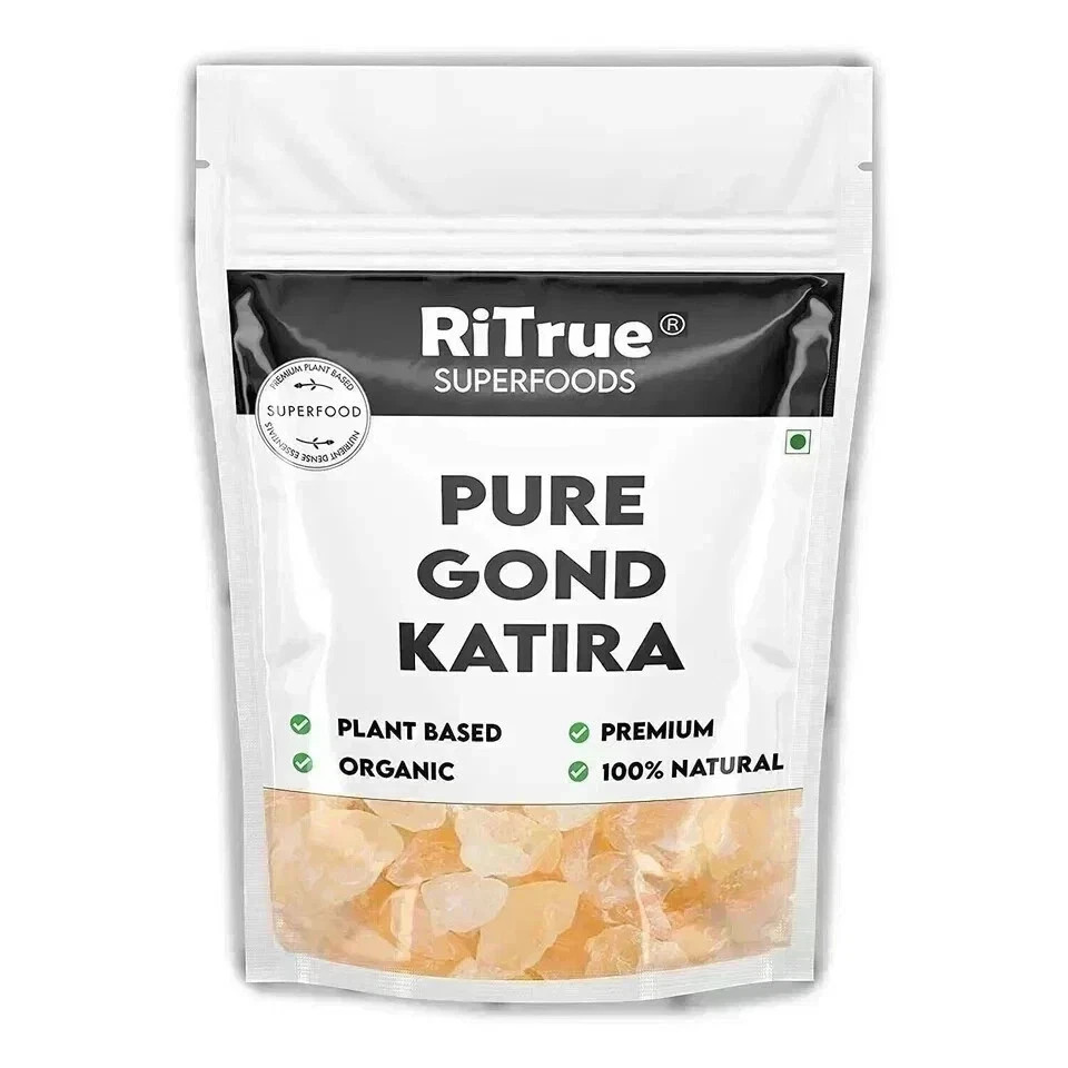 Pure Gond Katira (Tragacanth Gum) (Amazing Cooling Properties) - 50GM to 1000GM Pure Gond Katira (Tragacanth Gum) (Amazing Cooling Properties) - 50GM to 1000GM
