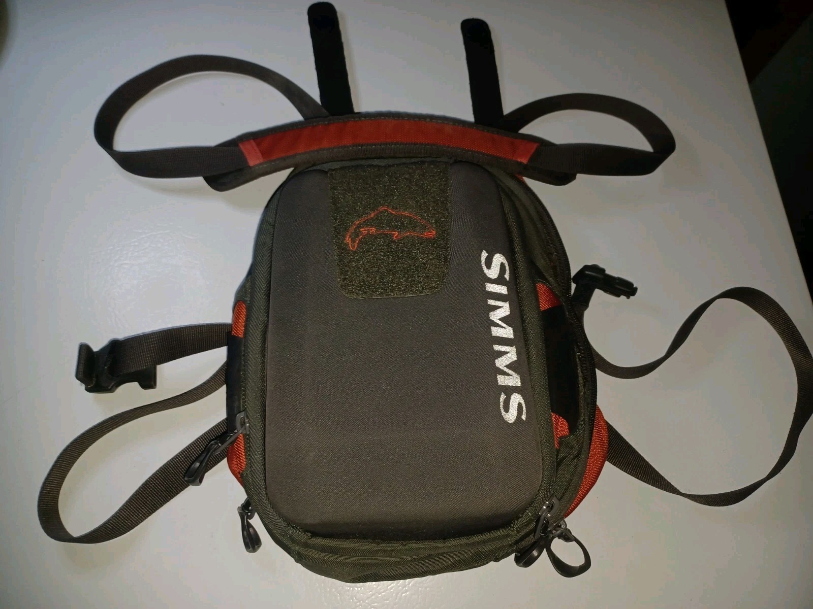 Simms Fishing Hip Bag Excellent + Condition Complete No Stains Or Issues