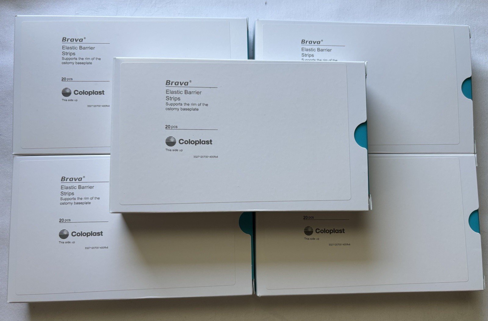 Lot Of 5 Boxes Coloplast Brava Elastic Barrier Strips 20pcs 120700 Exp 2028 Lot Of 5 Boxes Coloplast Brava Elastic Barrier Strips 20pcs 120700 Exp 2028